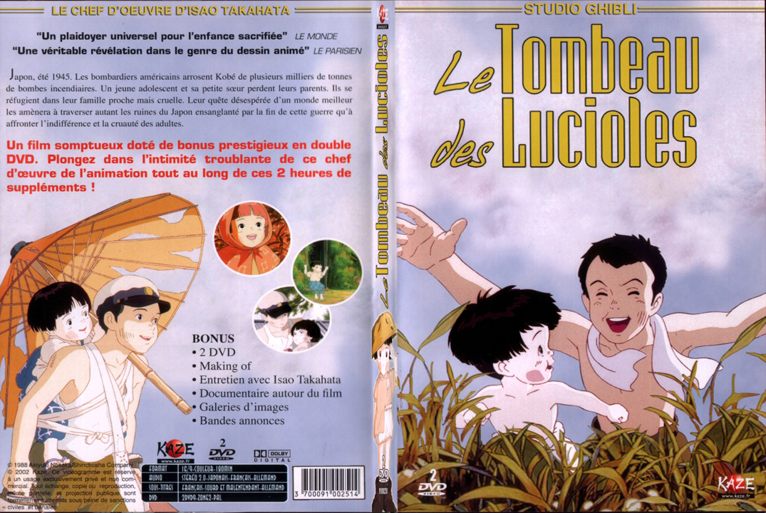 Jaquette DVD Le tombeau des lucioles - SLIM