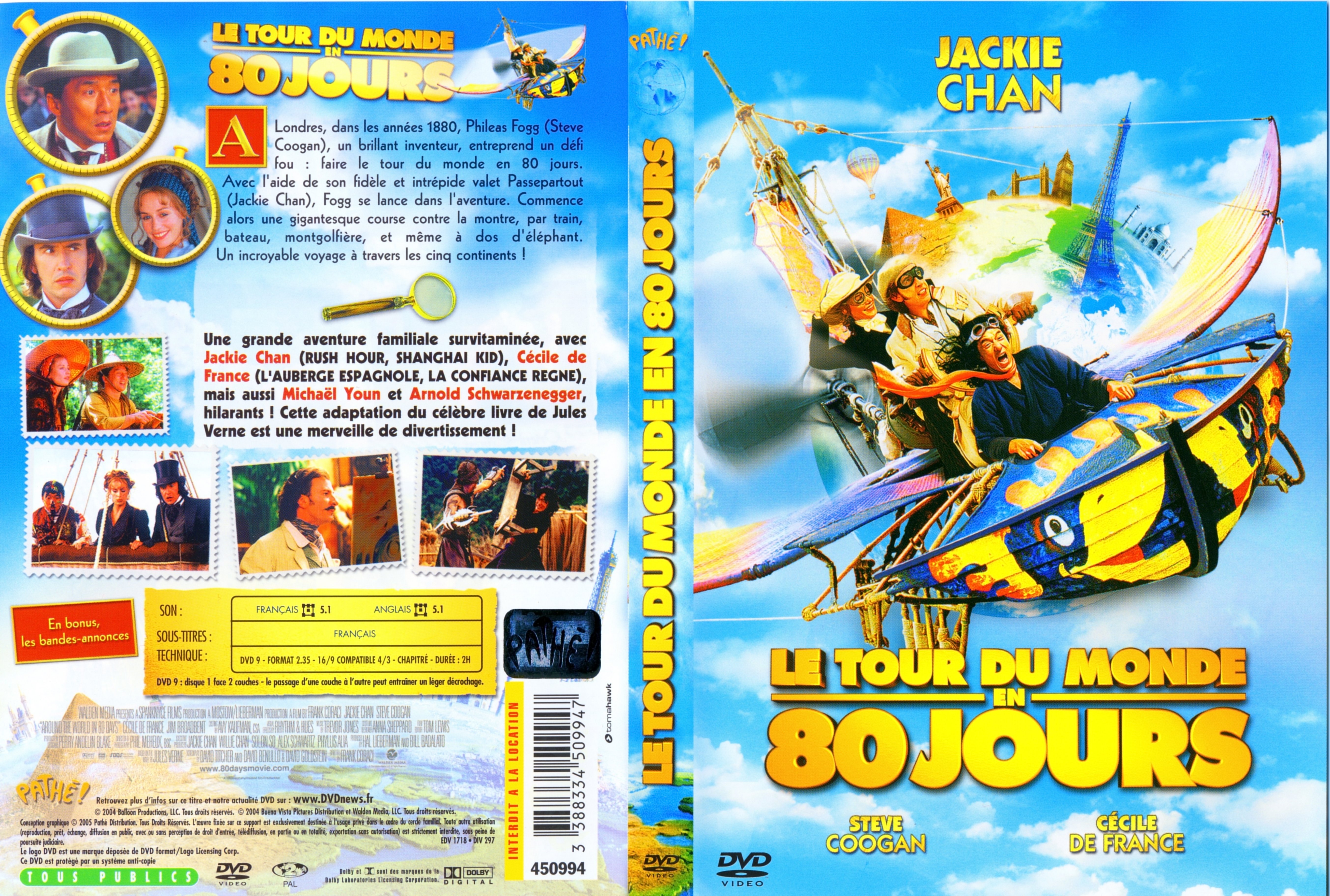 Jaquette DVD Le tour du monde en 80 jours 2004 v2