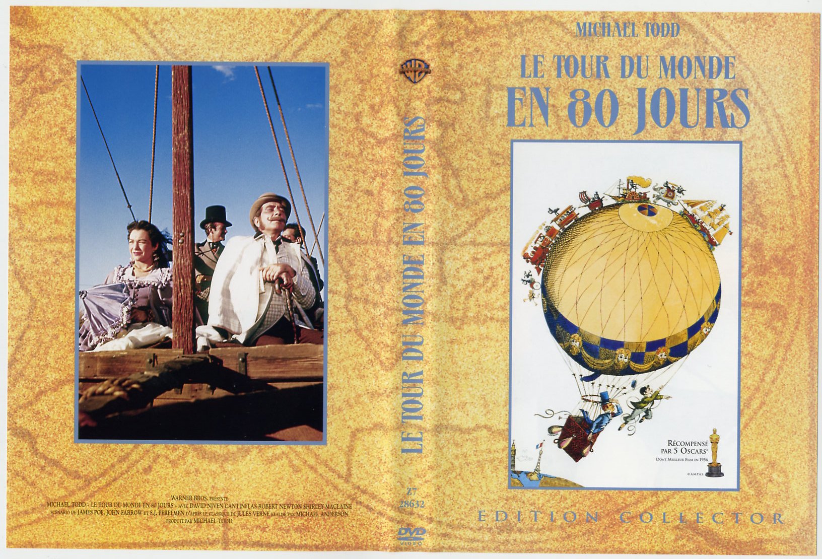 Jaquette DVD Le tour du monde en 80 jours (1956) v2