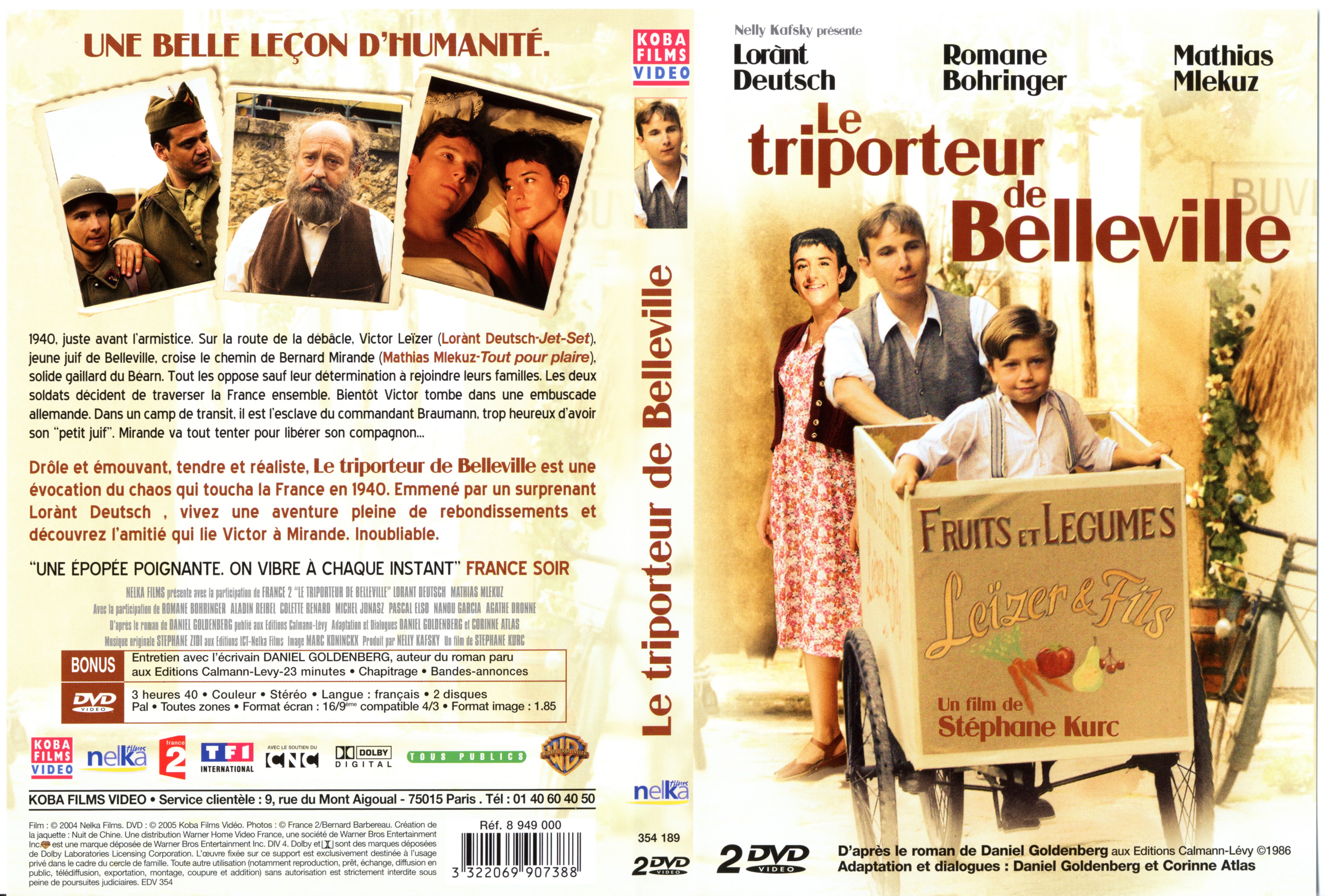 Jaquette DVD Le triporteur de Belleville