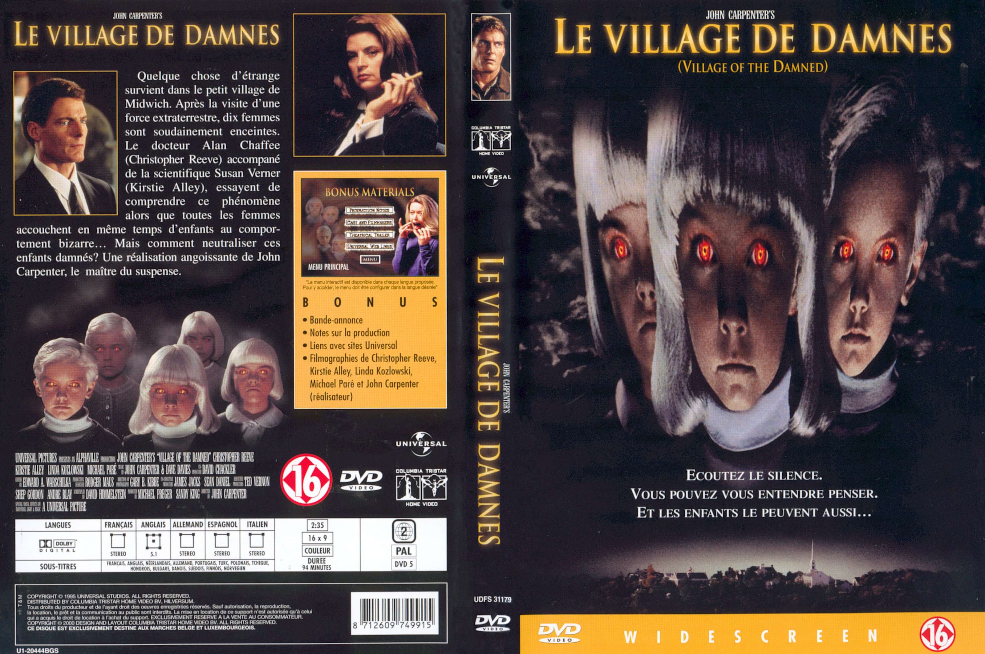 Jaquette DVD Le village des damns