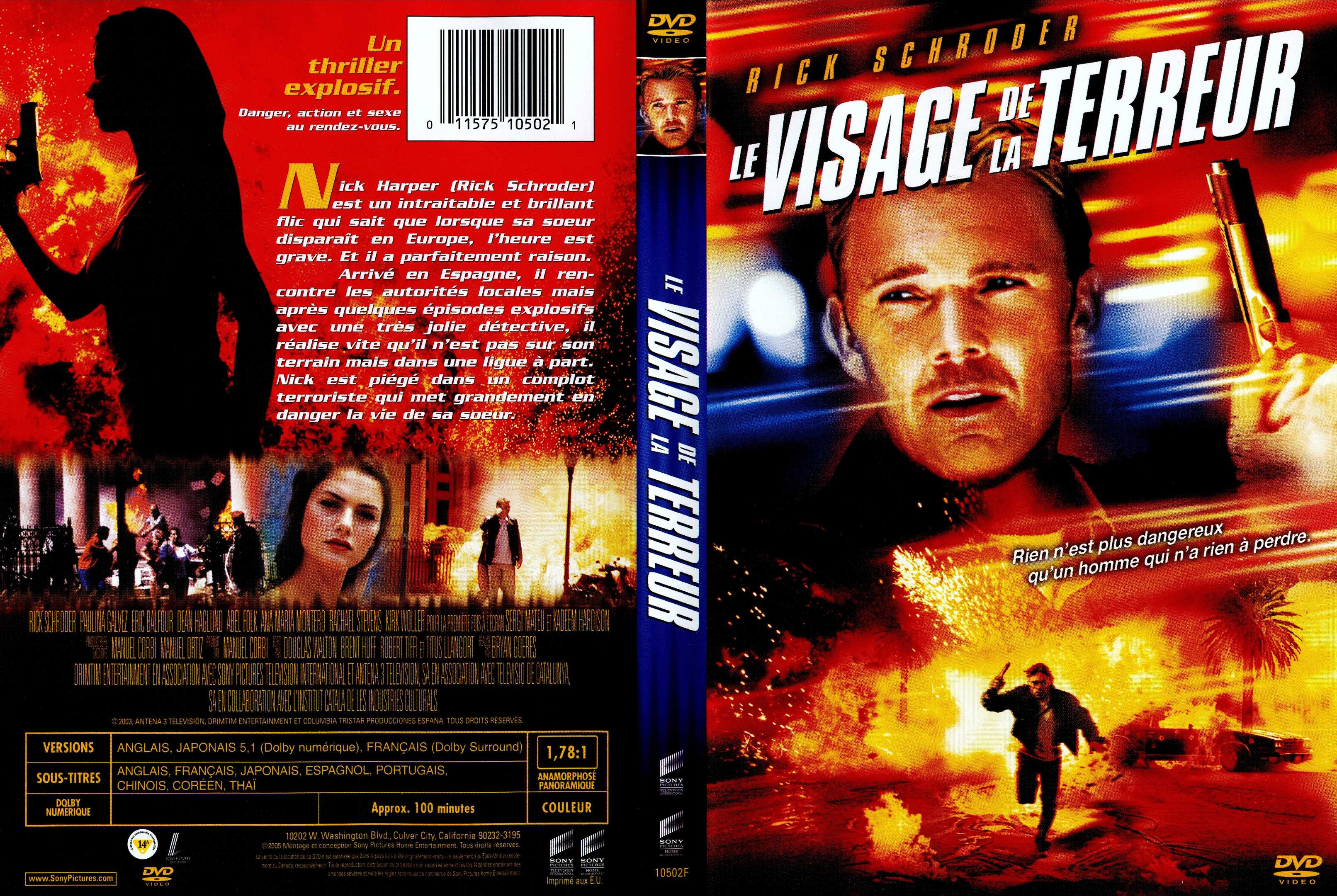 Jaquette DVD Le visage de la terreur