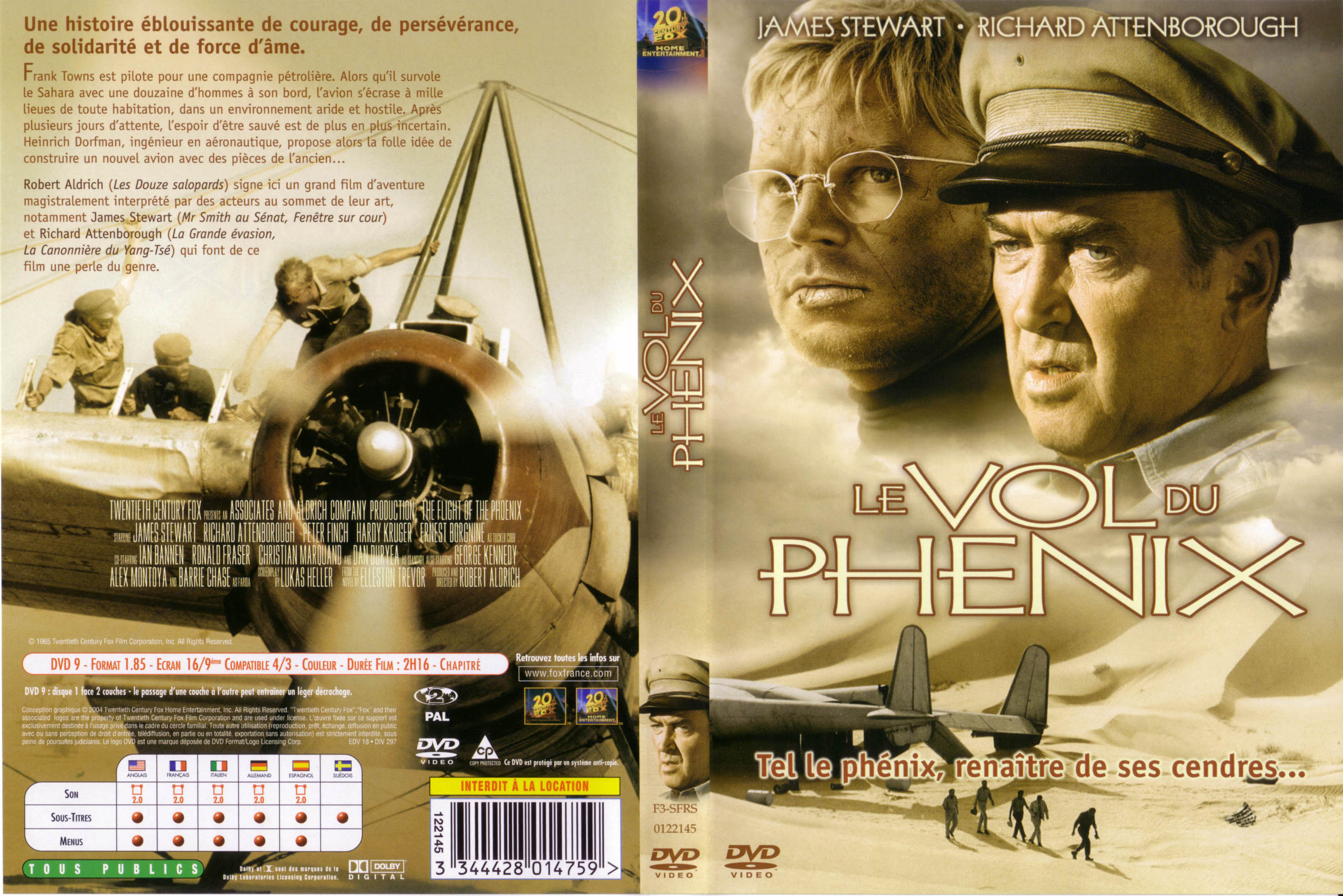 Jaquette DVD Le vol du phenix (1965)