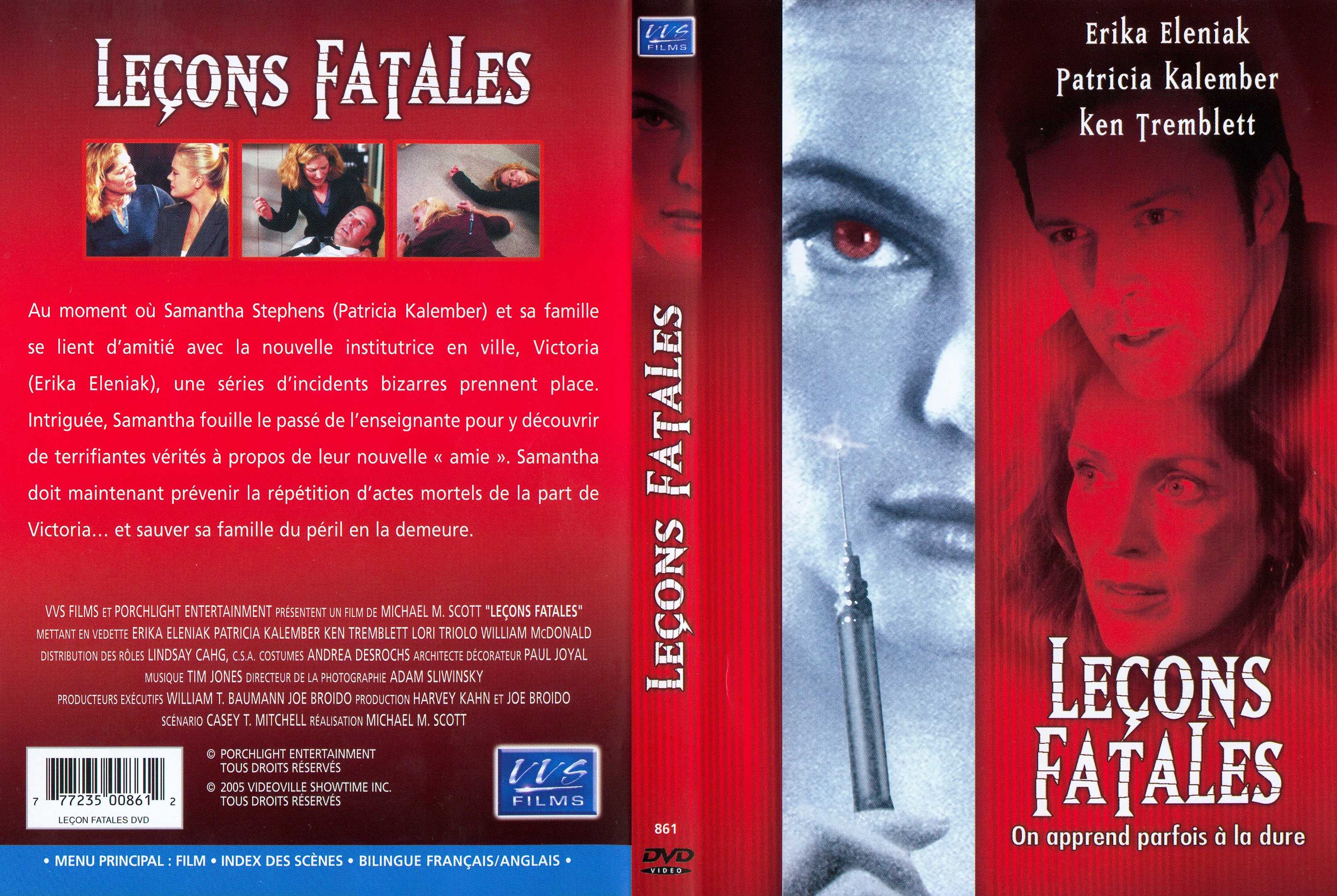 Jaquette DVD Lecons fatales