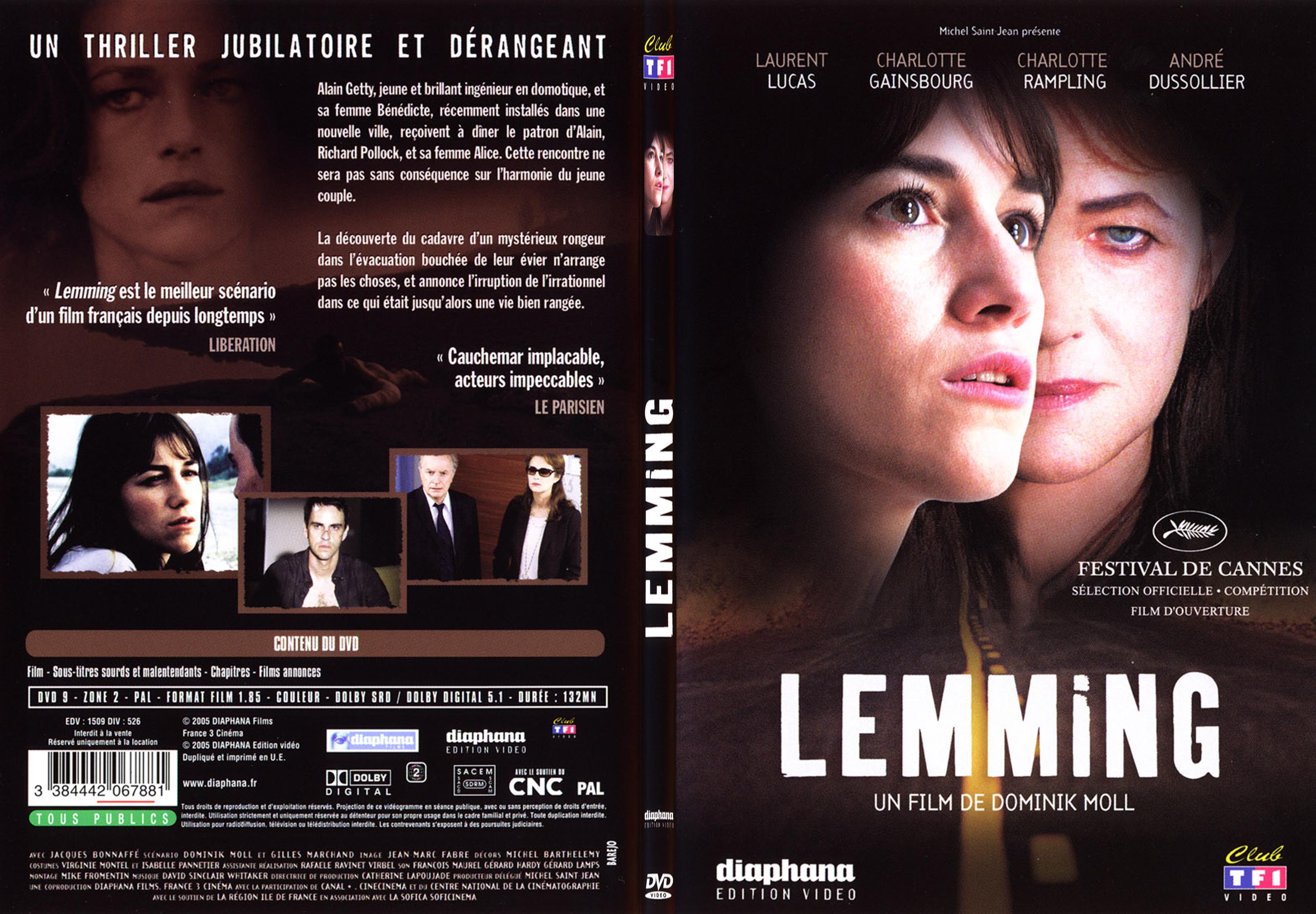 Jaquette DVD Lemming - SLIM