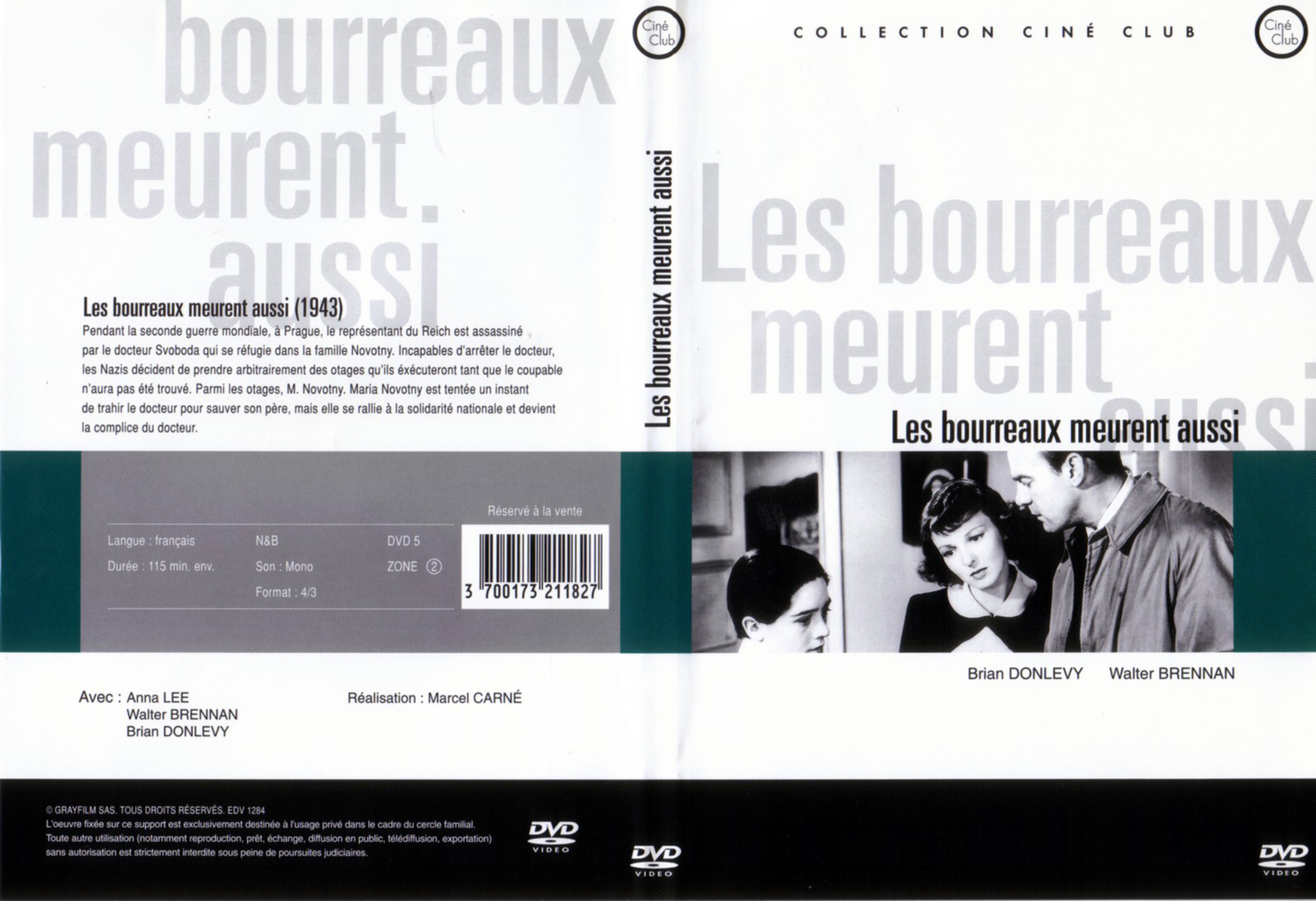 Jaquette DVD Les Bourreaux meurent aussi