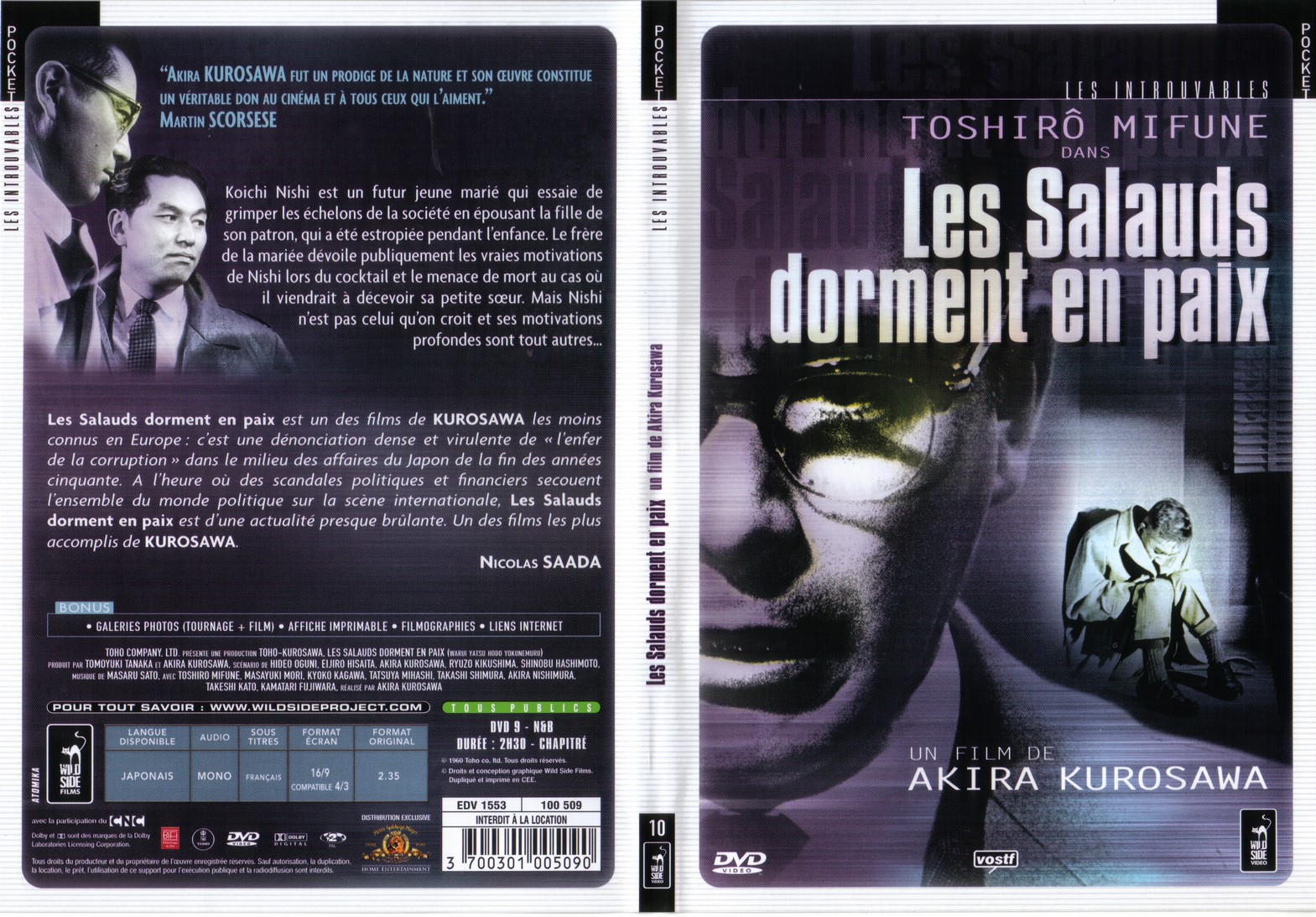 Jaquette DVD Les Salauds dorment en paix