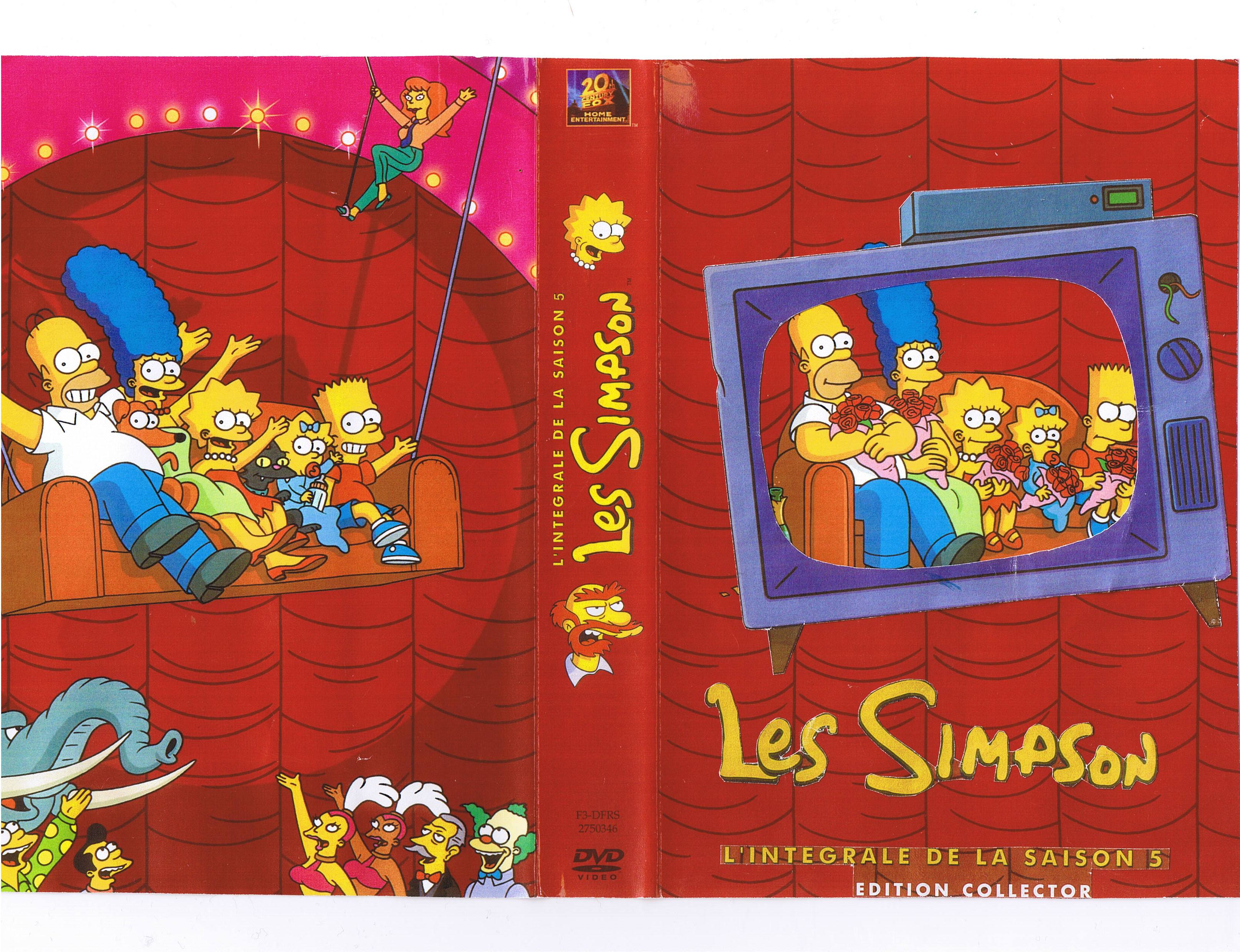 Jaquette DVD Les Simpsons Saison 5 v2