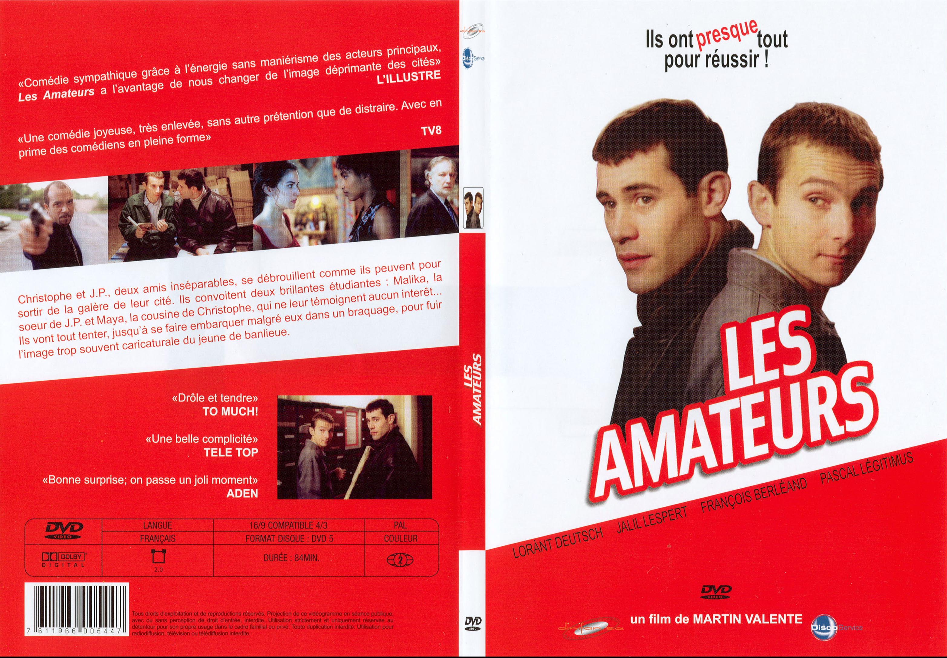 Jaquette DVD Les amateurs - SLIM