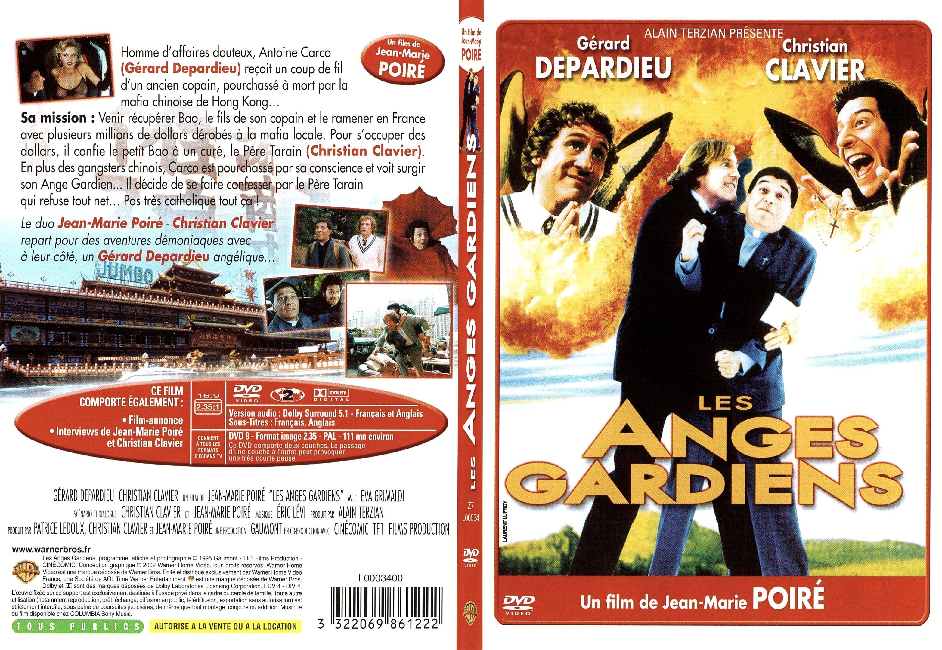 Jaquette DVD Les anges gardiens - SLIM