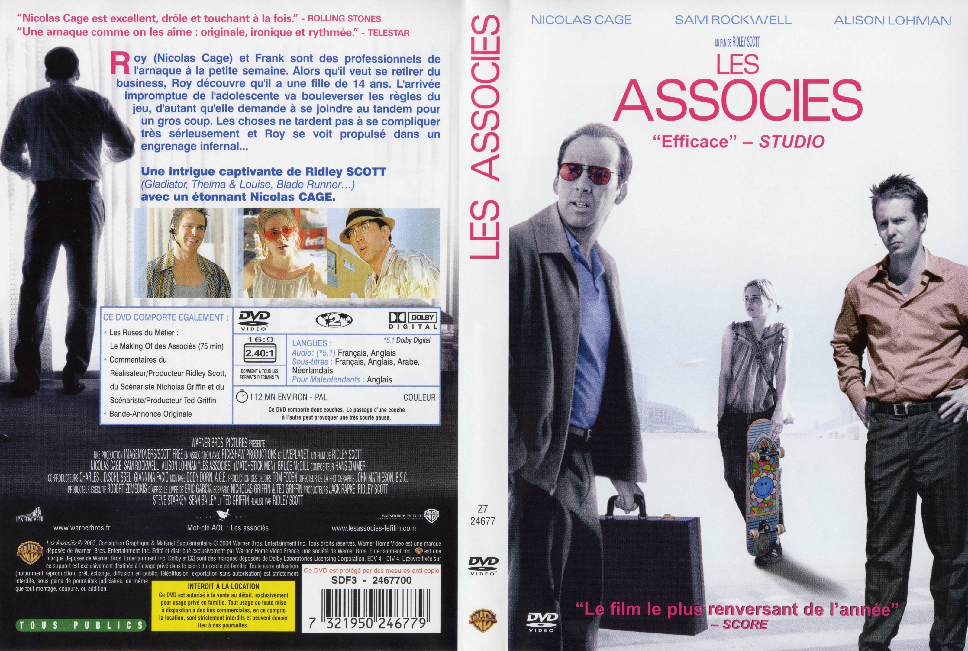 Jaquette DVD Les associs