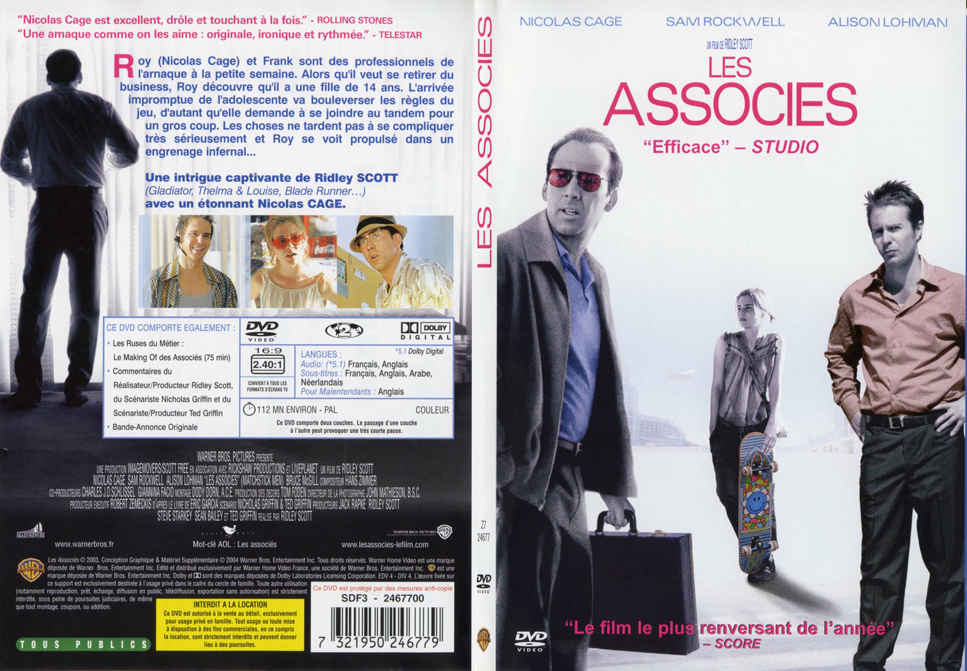 Jaquette DVD Les associs - SLIM