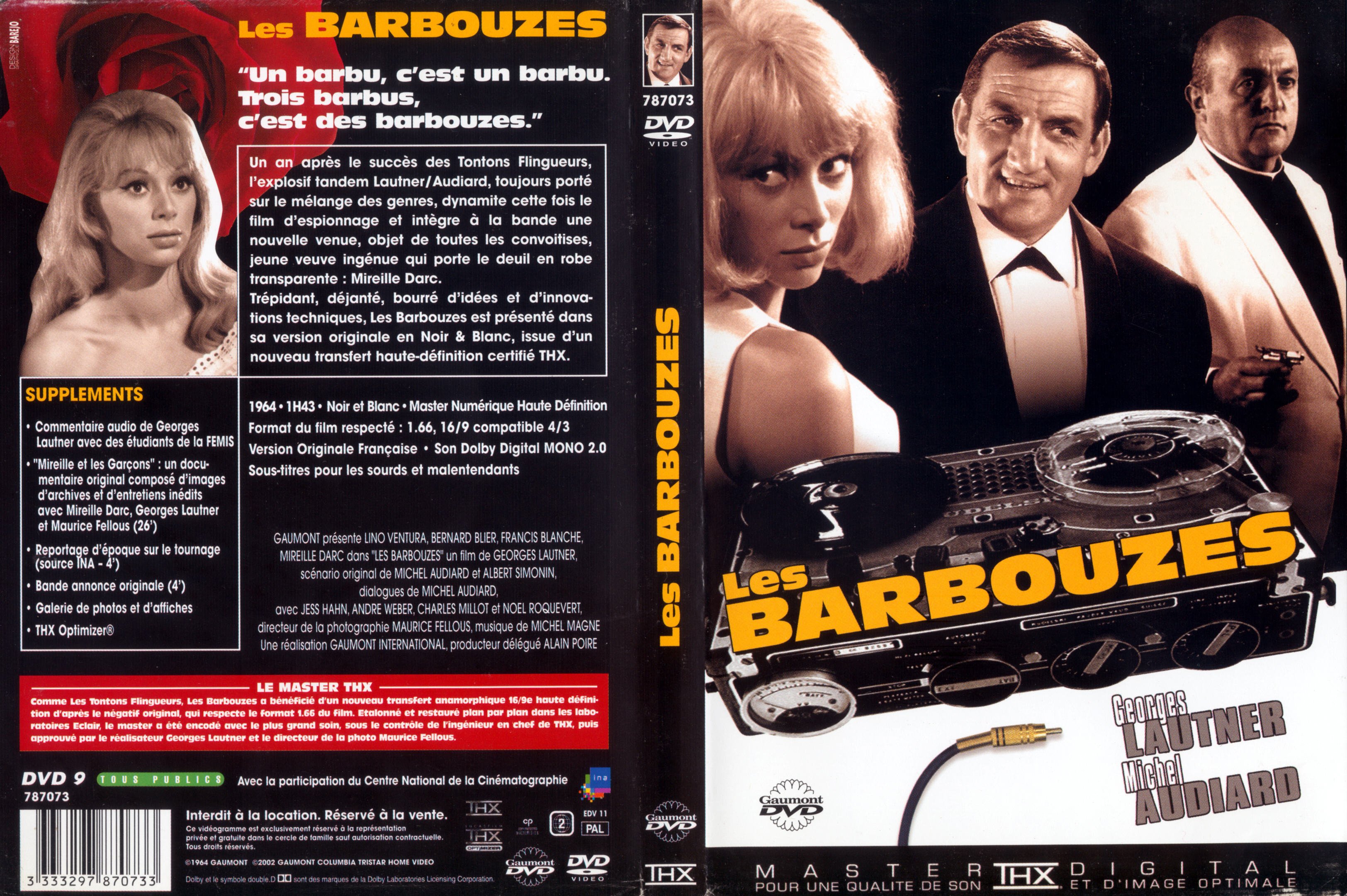 Jaquette DVD Les barbouzes