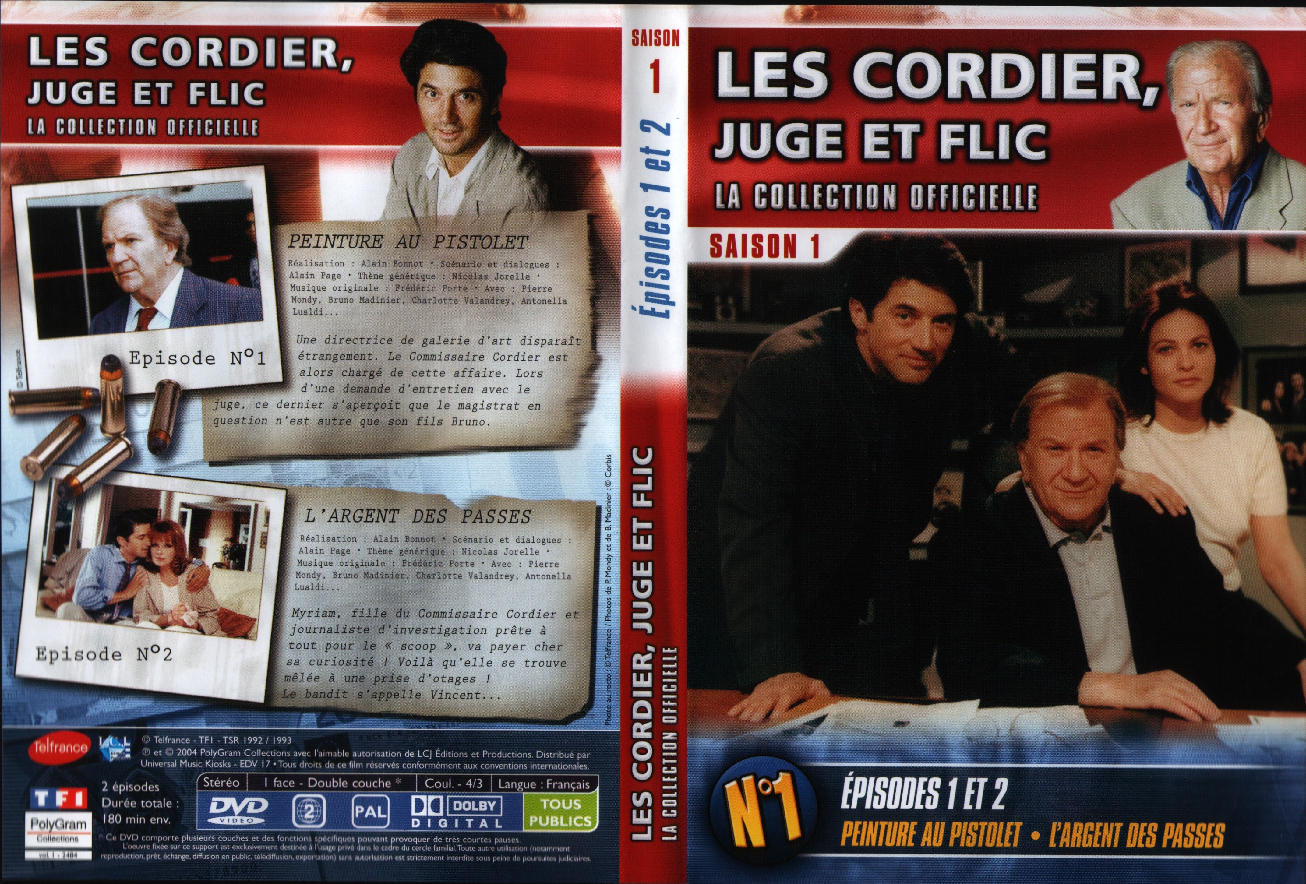 Jaquette DVD Les cordier juge et flic Saison 1 vol 1