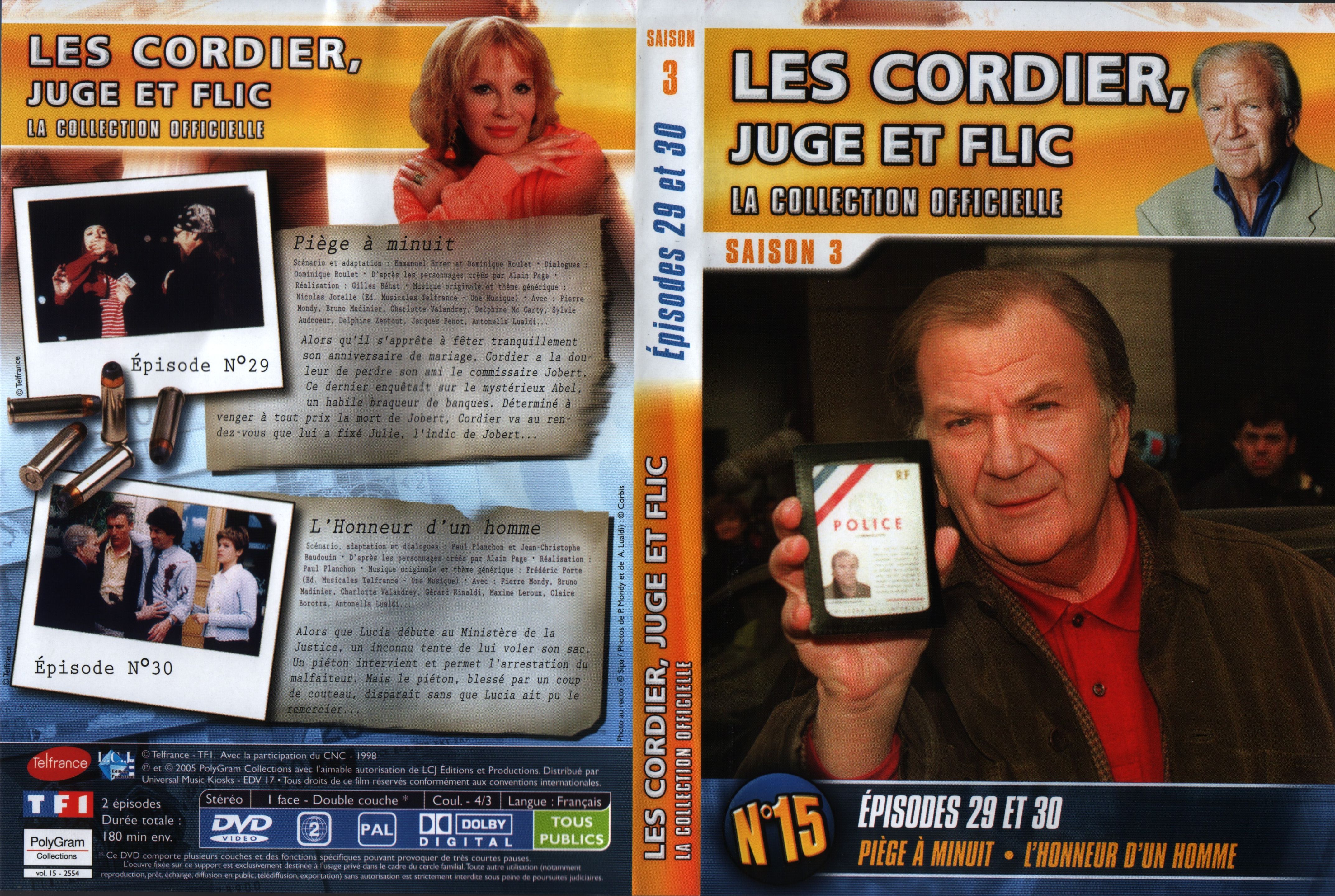 Jaquette DVD Les cordier juge et flic Saison 3 vol 15