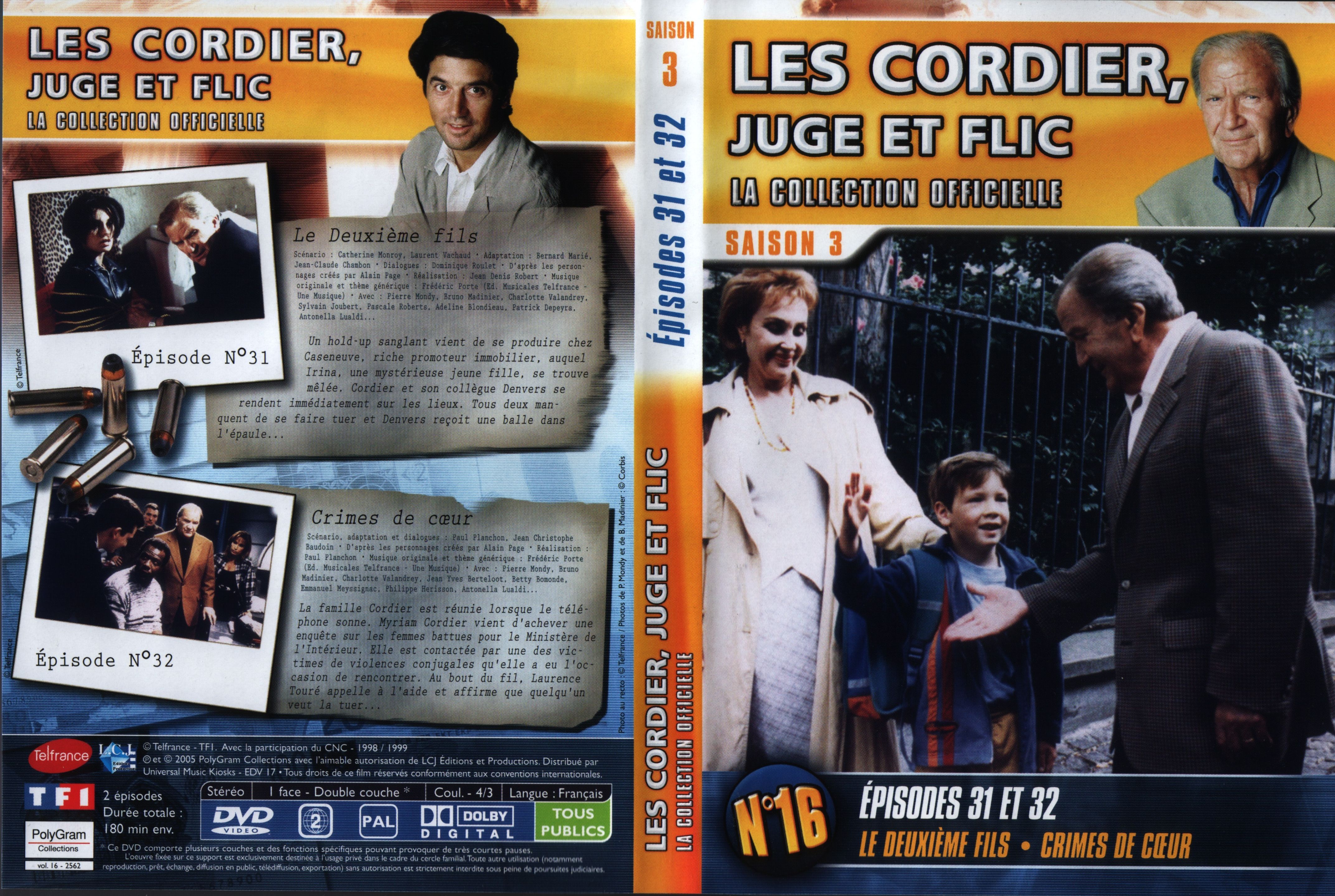 Jaquette DVD Les cordier juge et flic Saison 3 vol 16