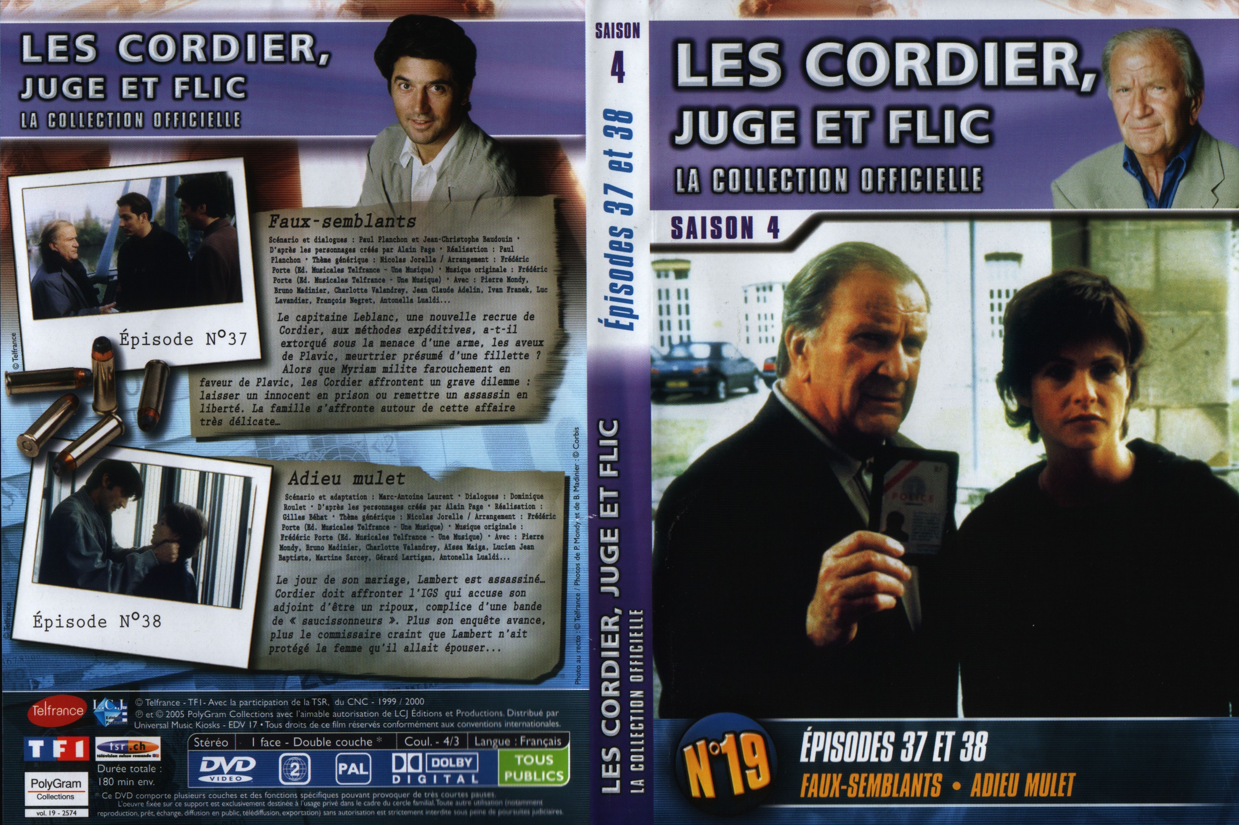 Jaquette DVD Les cordier juge et flic Saison 4 vol 19