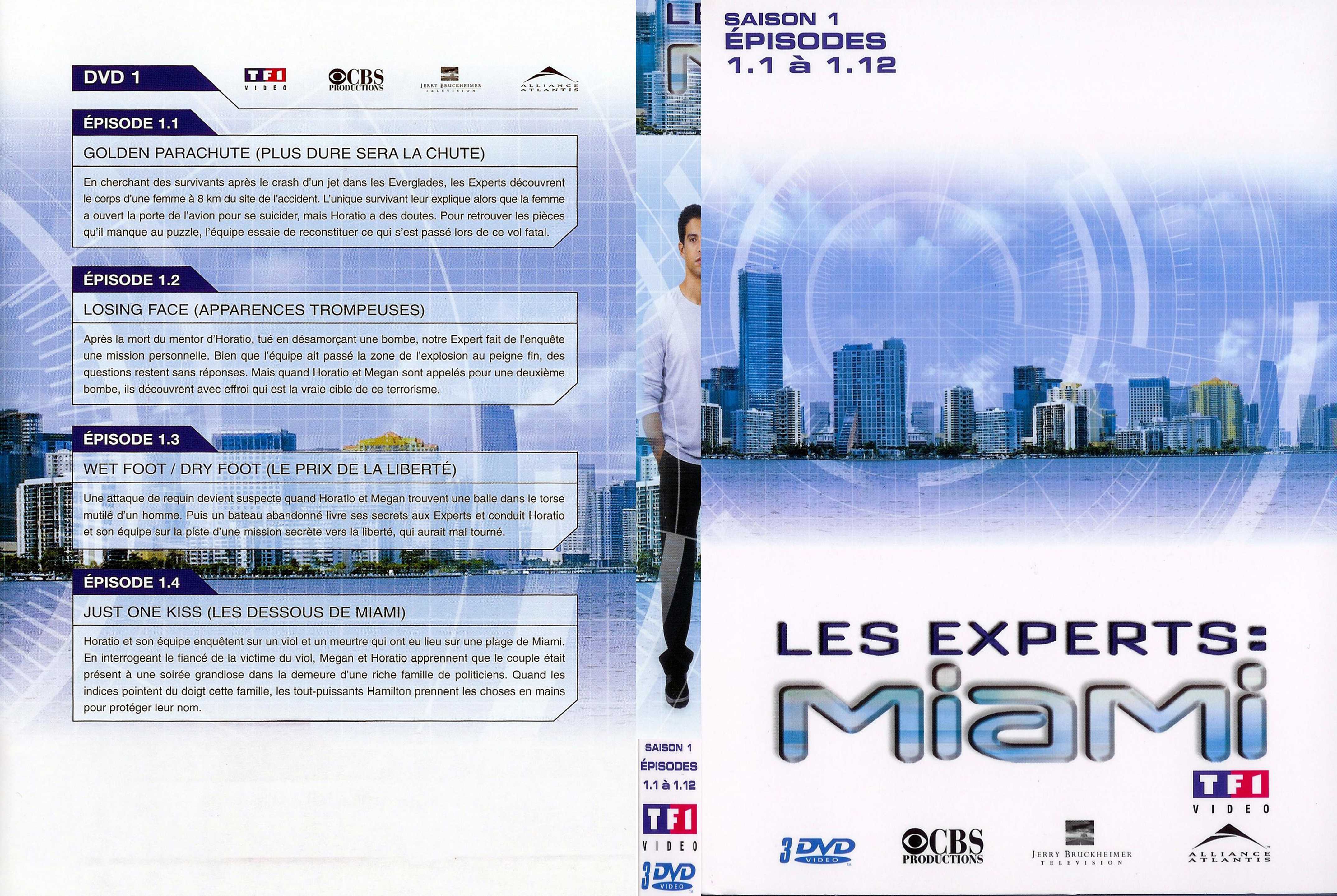 Jaquette DVD Les experts Miami saison 1 vol 1 dvd 1