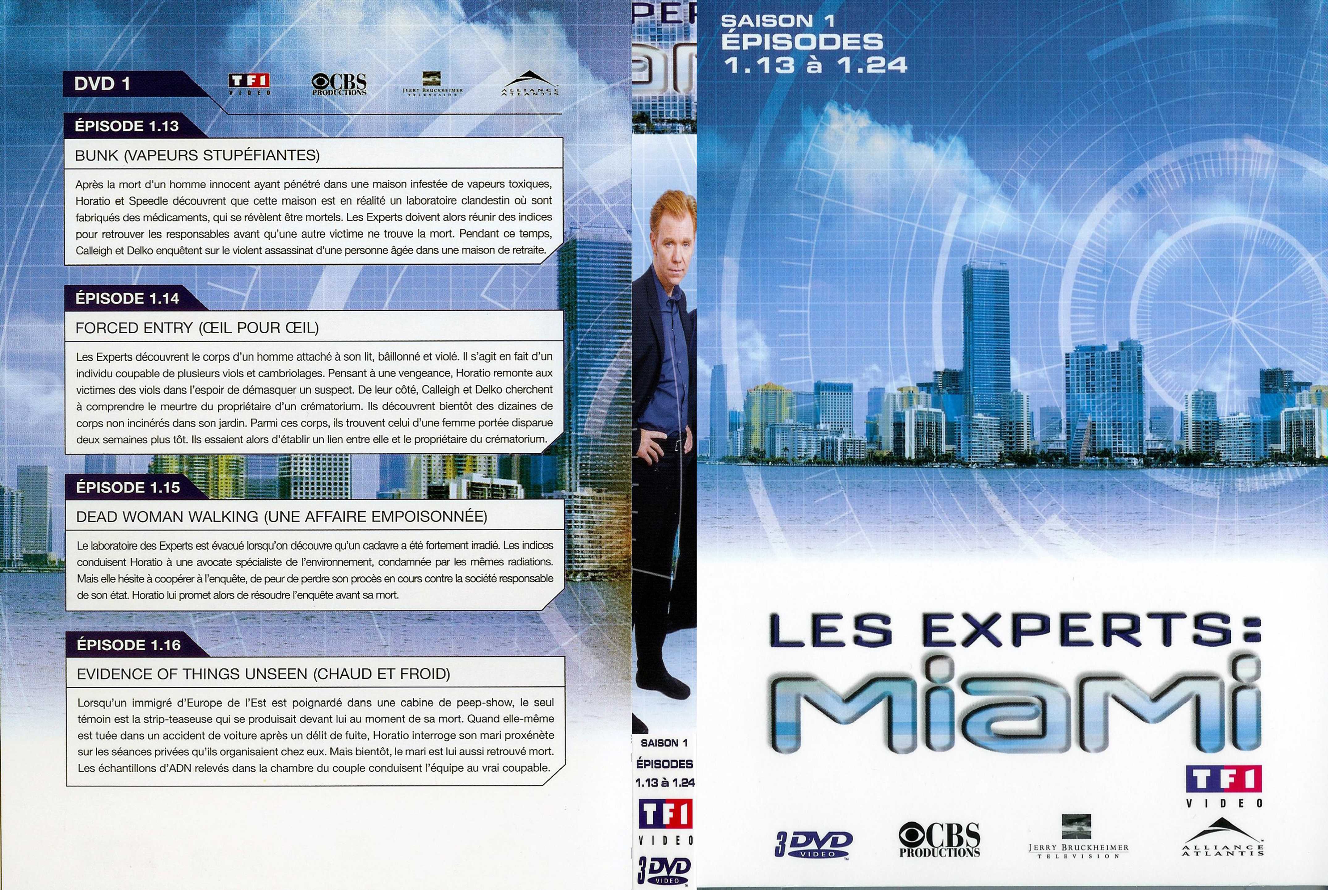 Jaquette DVD Les experts Miami saison 1 vol 2 dvd 1