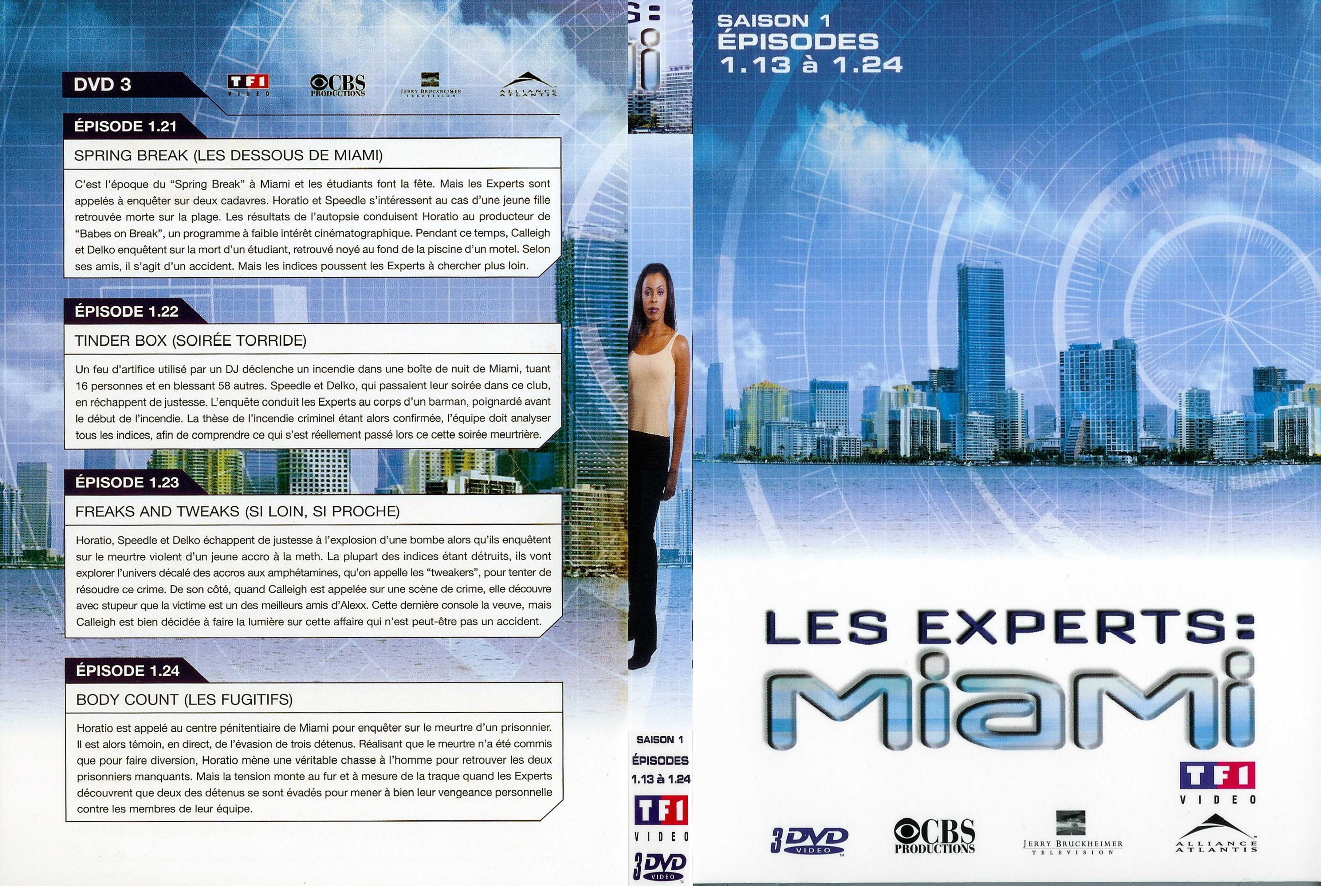 Jaquette DVD Les experts Miami saison 1 vol 2 dvd 3