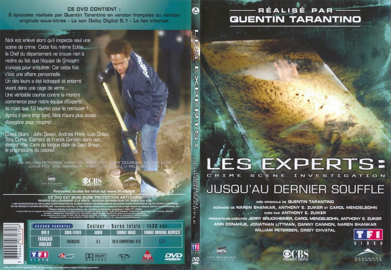 Jaquette DVD Les experts - Jusqu au dernier souffle - SLIM