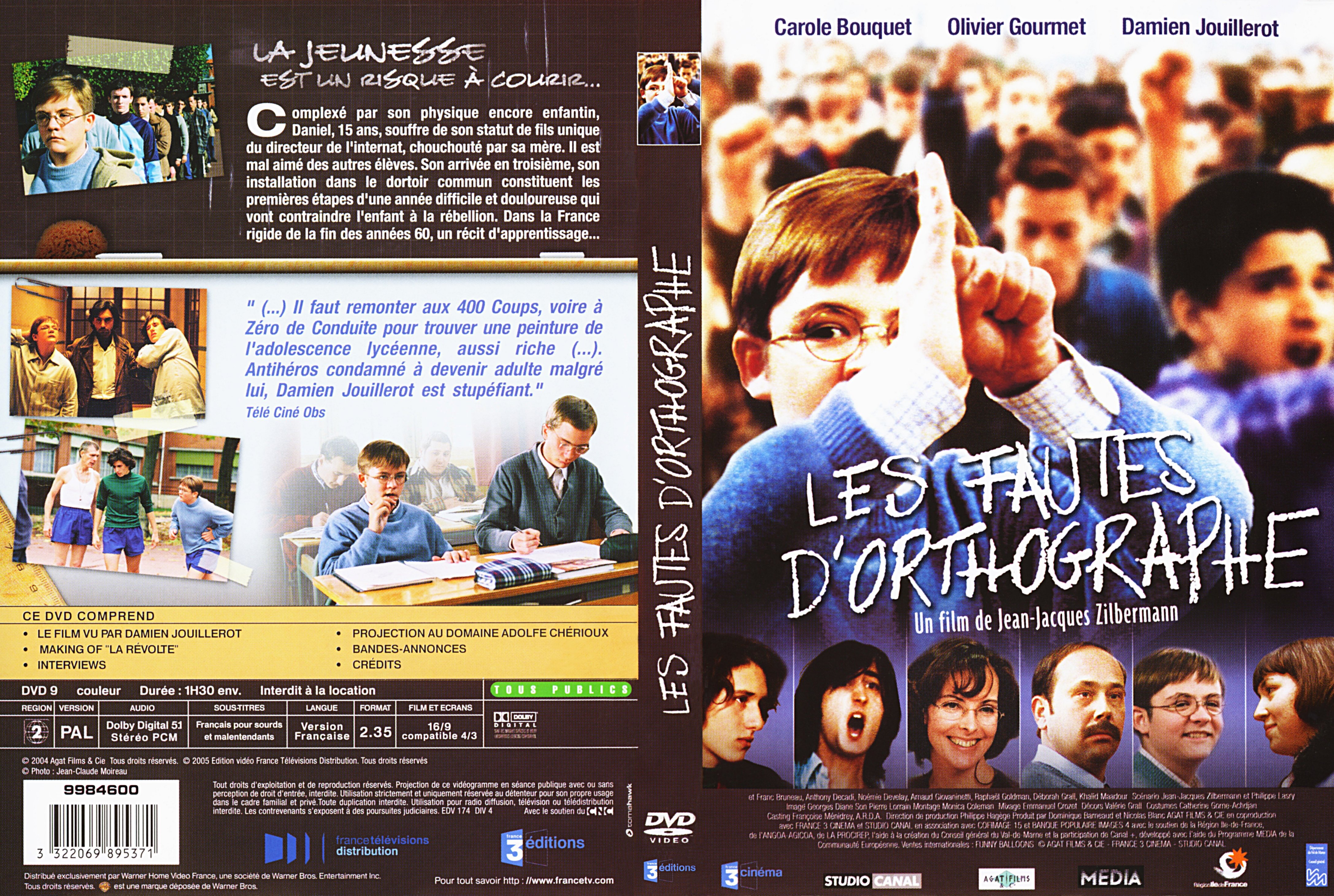 Jaquette DVD Les fautes d