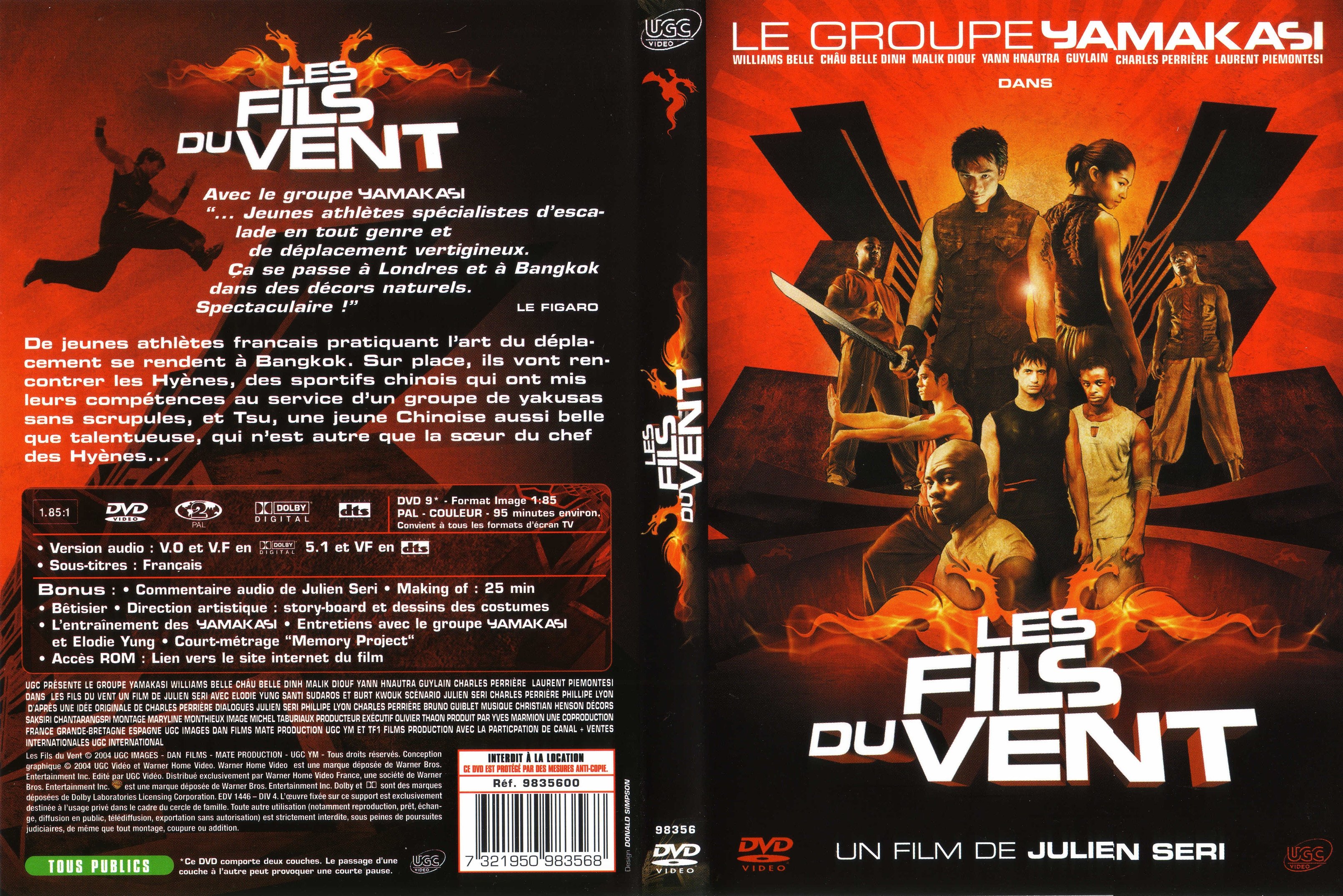 Jaquette DVD Les fils du vent v2