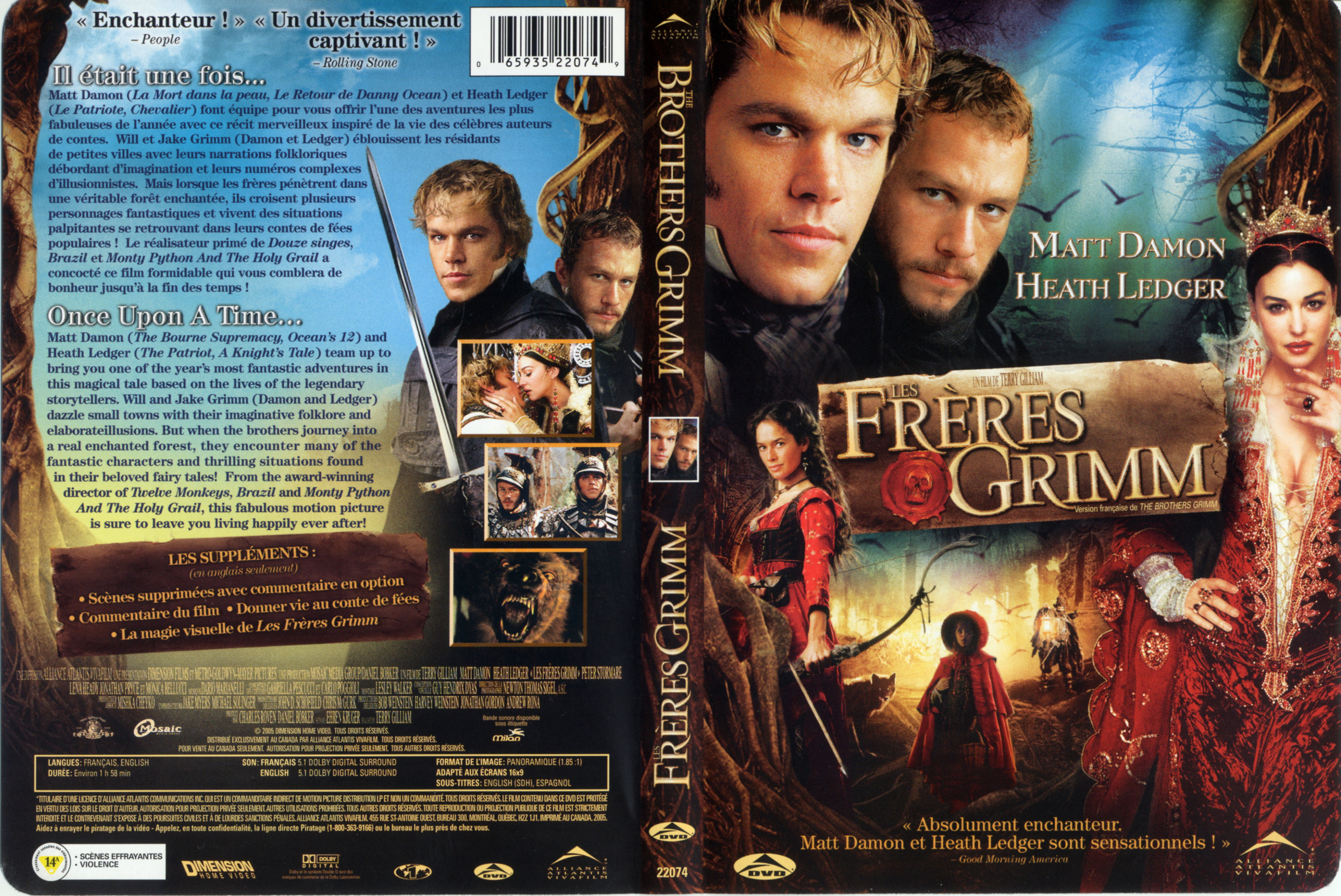 Jaquette DVD Les frres Grimm