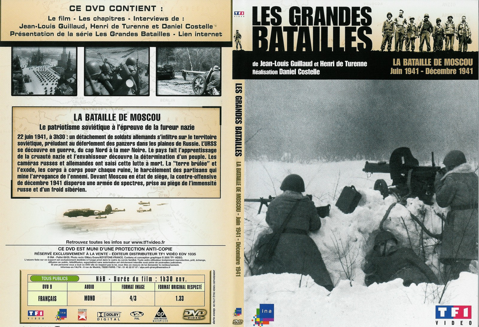 Jaquette DVD Les grandes batailles - La bataille de Moscou - SLIM