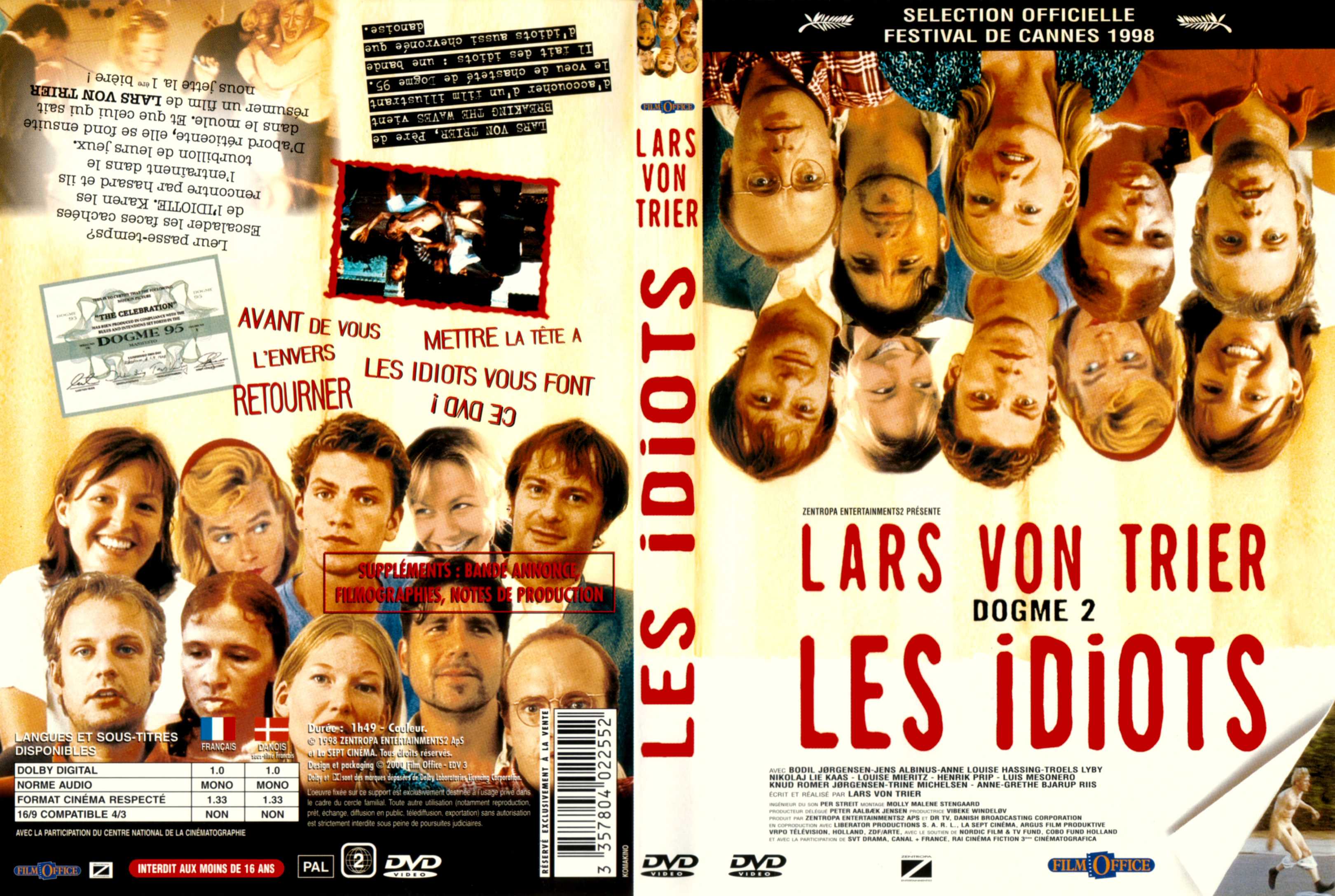 Jaquette DVD Les idiots
