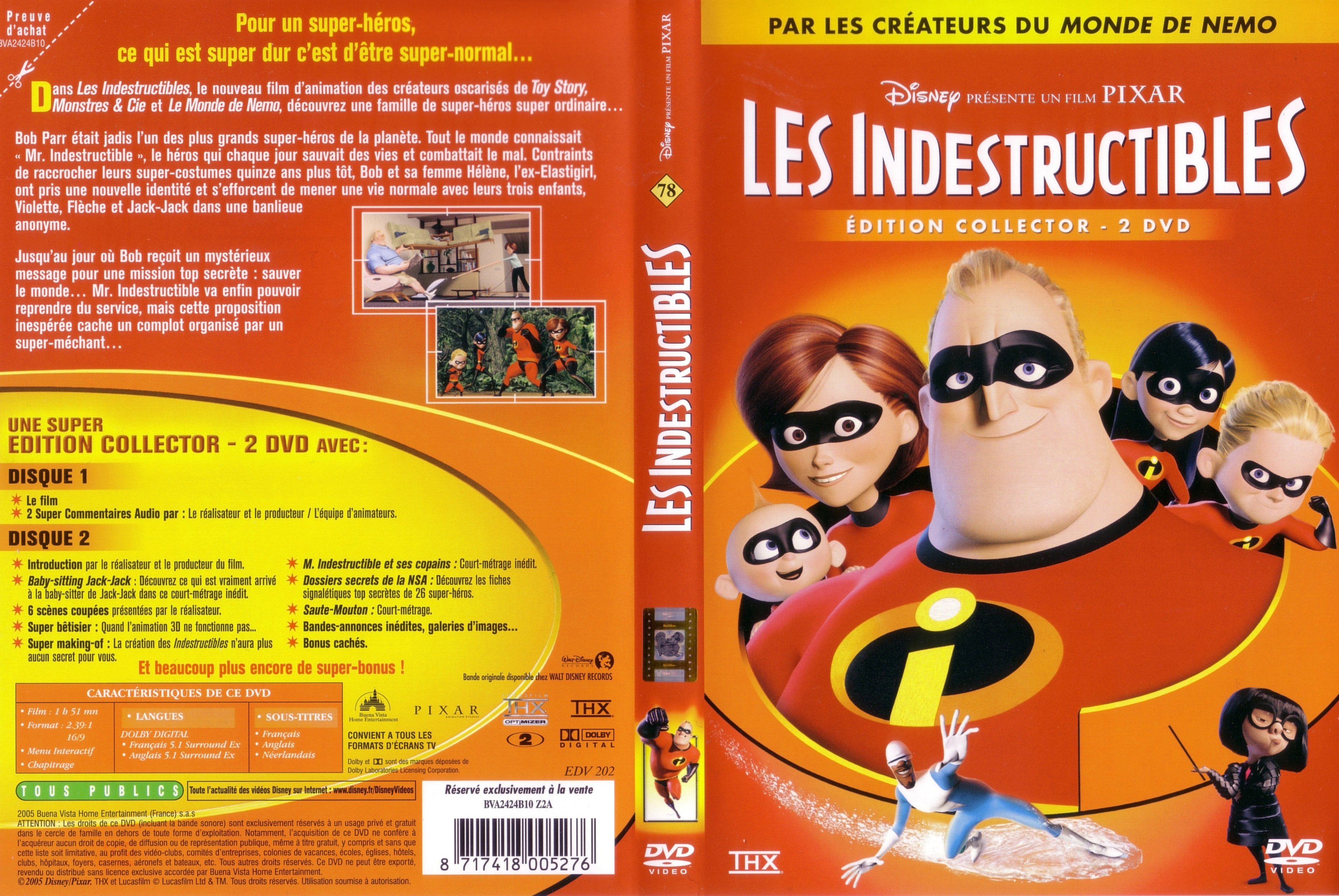 Jaquette DVD Les indestructibles