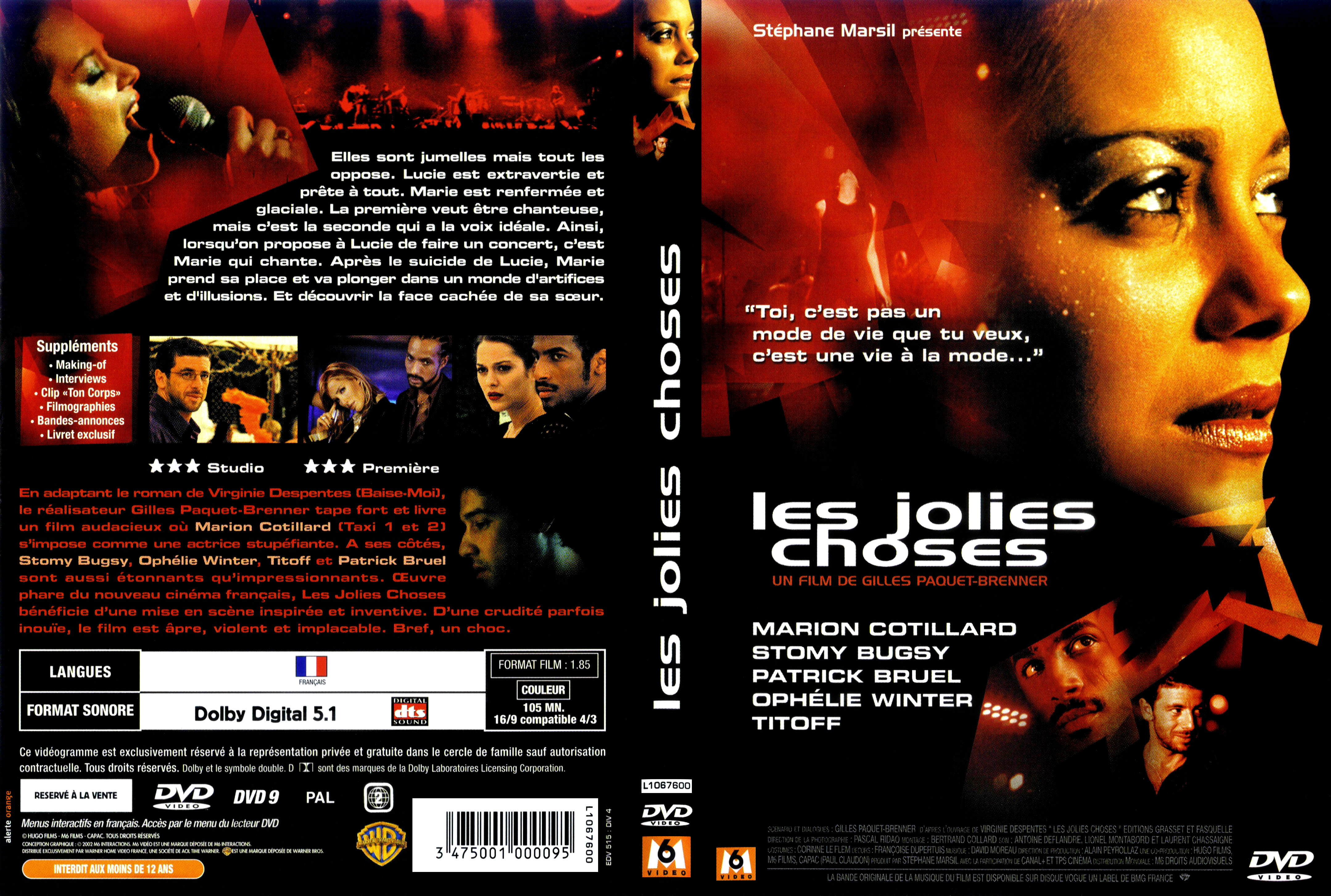 Jaquette DVD Les jolies choses