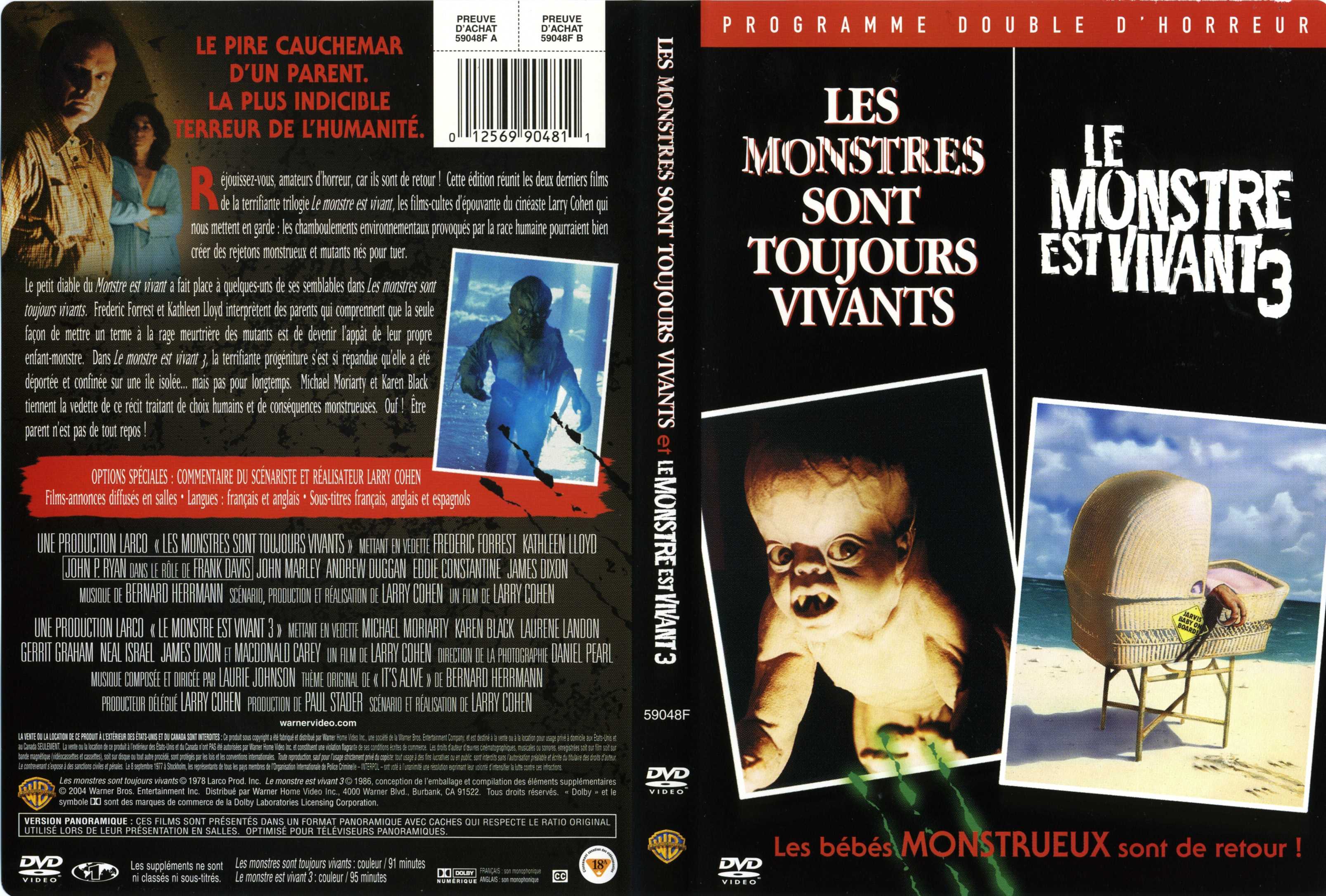 Jaquette DVD Les monstres sont toujours vivants et le monstre est vivant 3