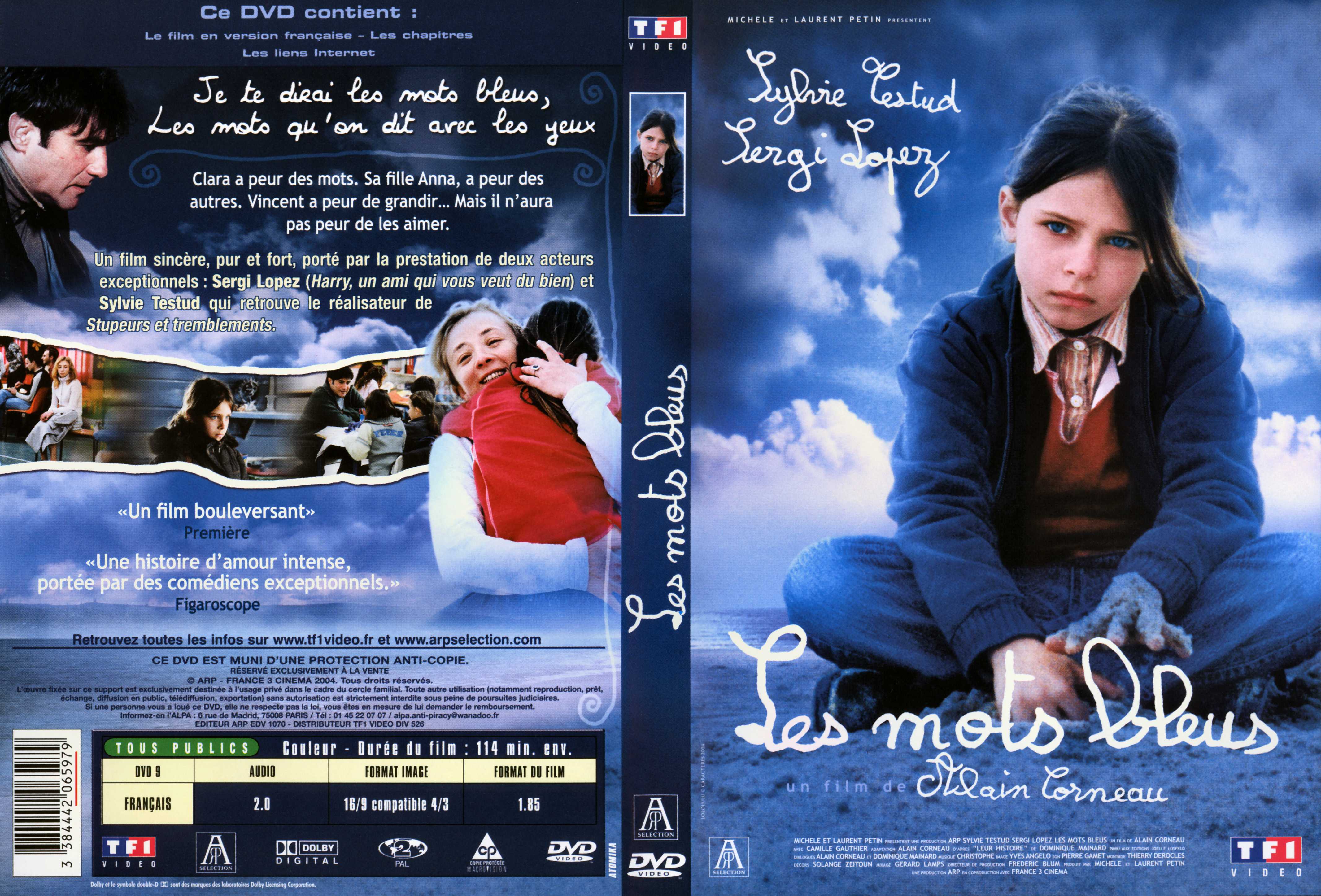 Jaquette DVD Les mots bleus