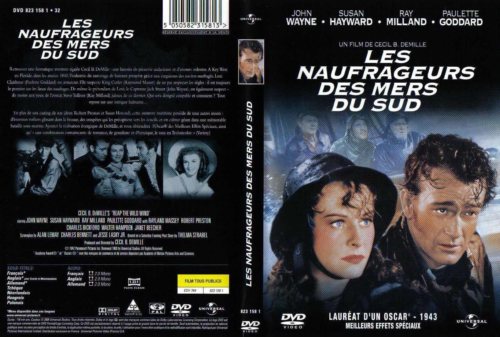 Jaquette DVD Les naufrageurs des mers du sud