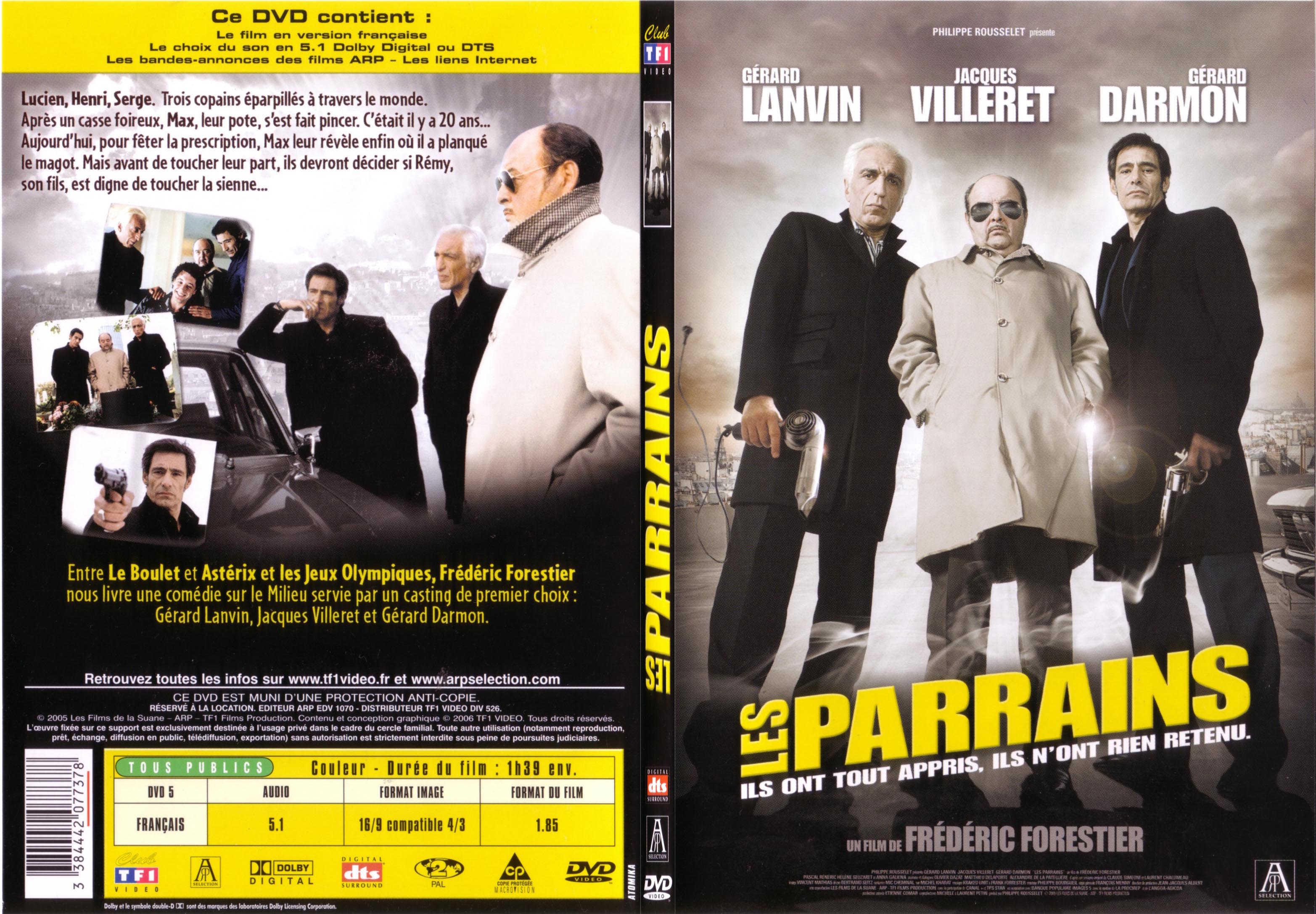 Jaquette DVD Les parrains - SLIM