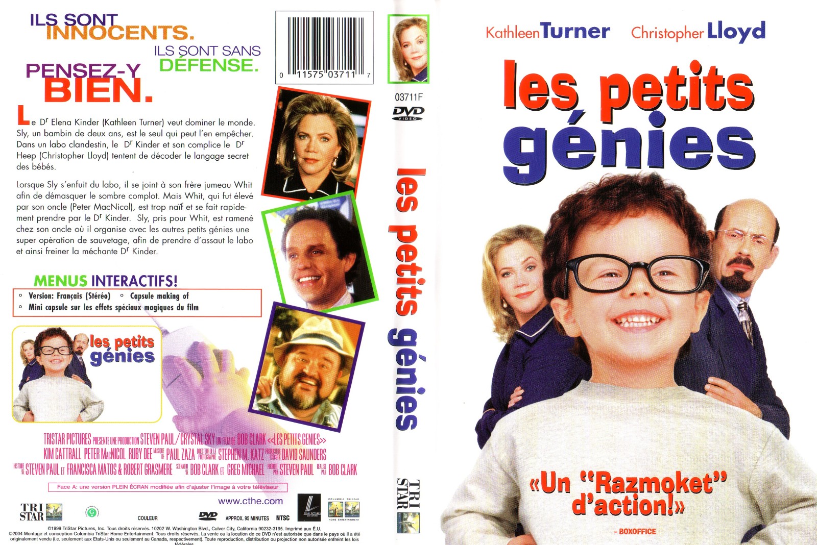 Jaquette DVD Les petits gnies (1994) Zone 1