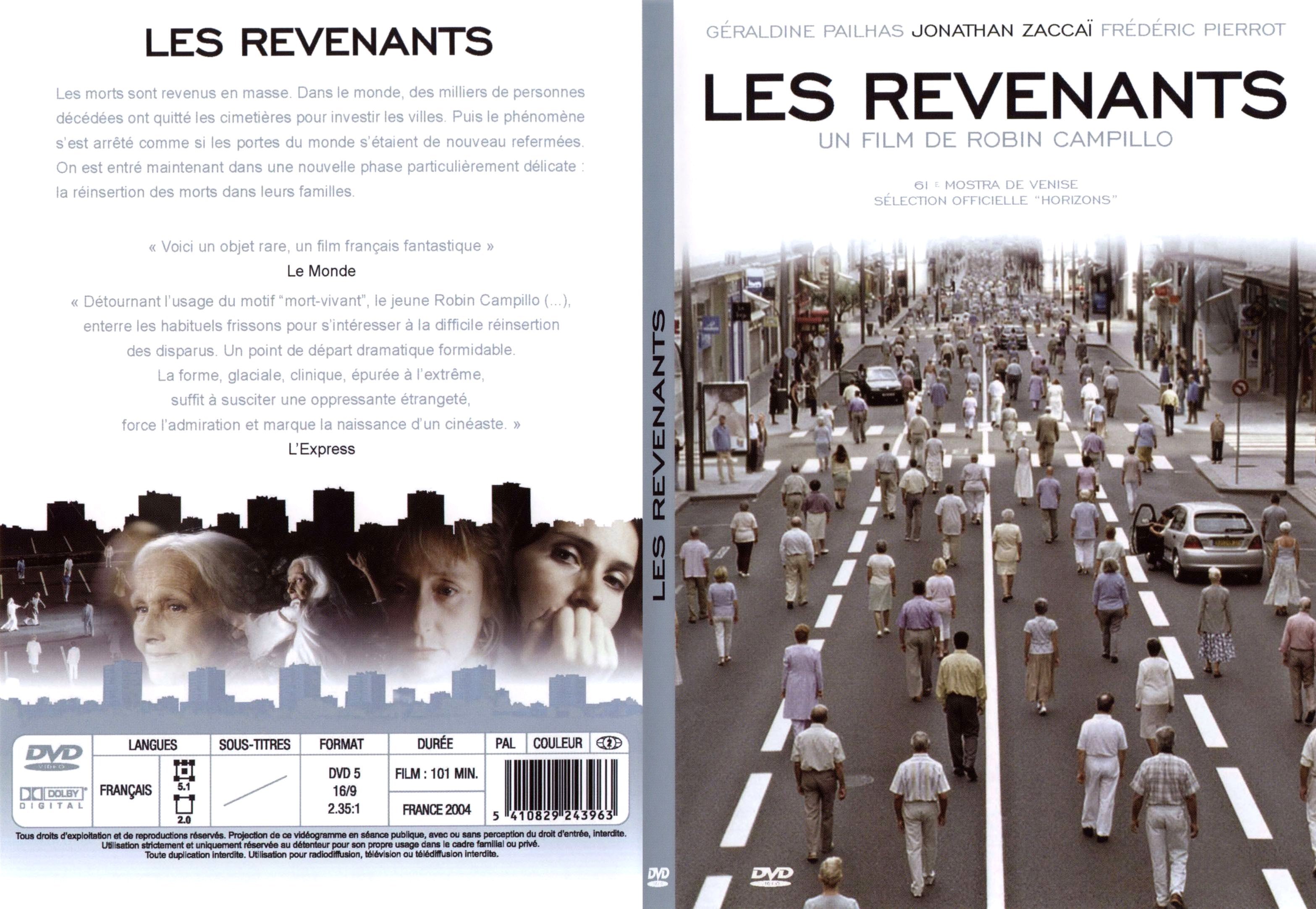 Jaquette DVD Les revenants - SLIM