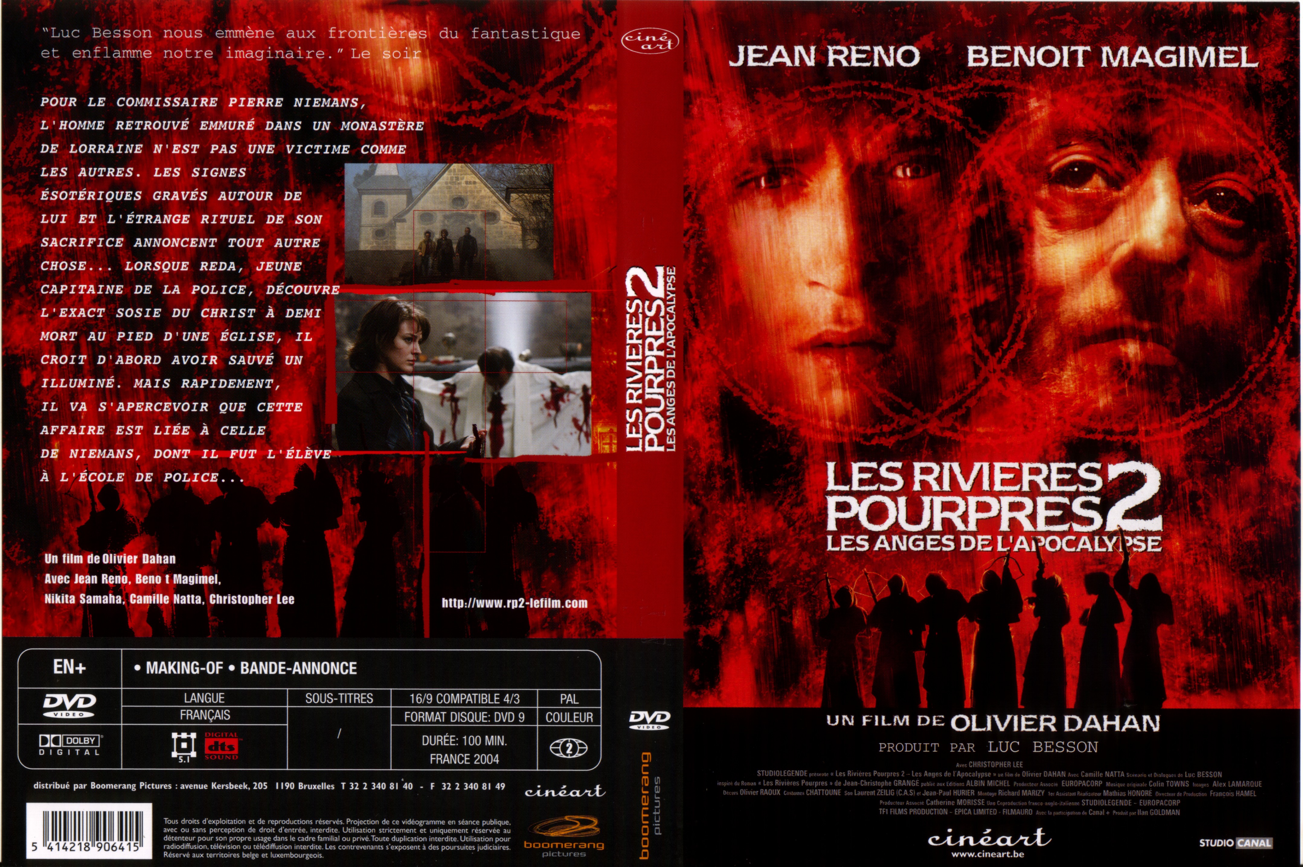 Jaquette DVD Les rivieres pourpres 2