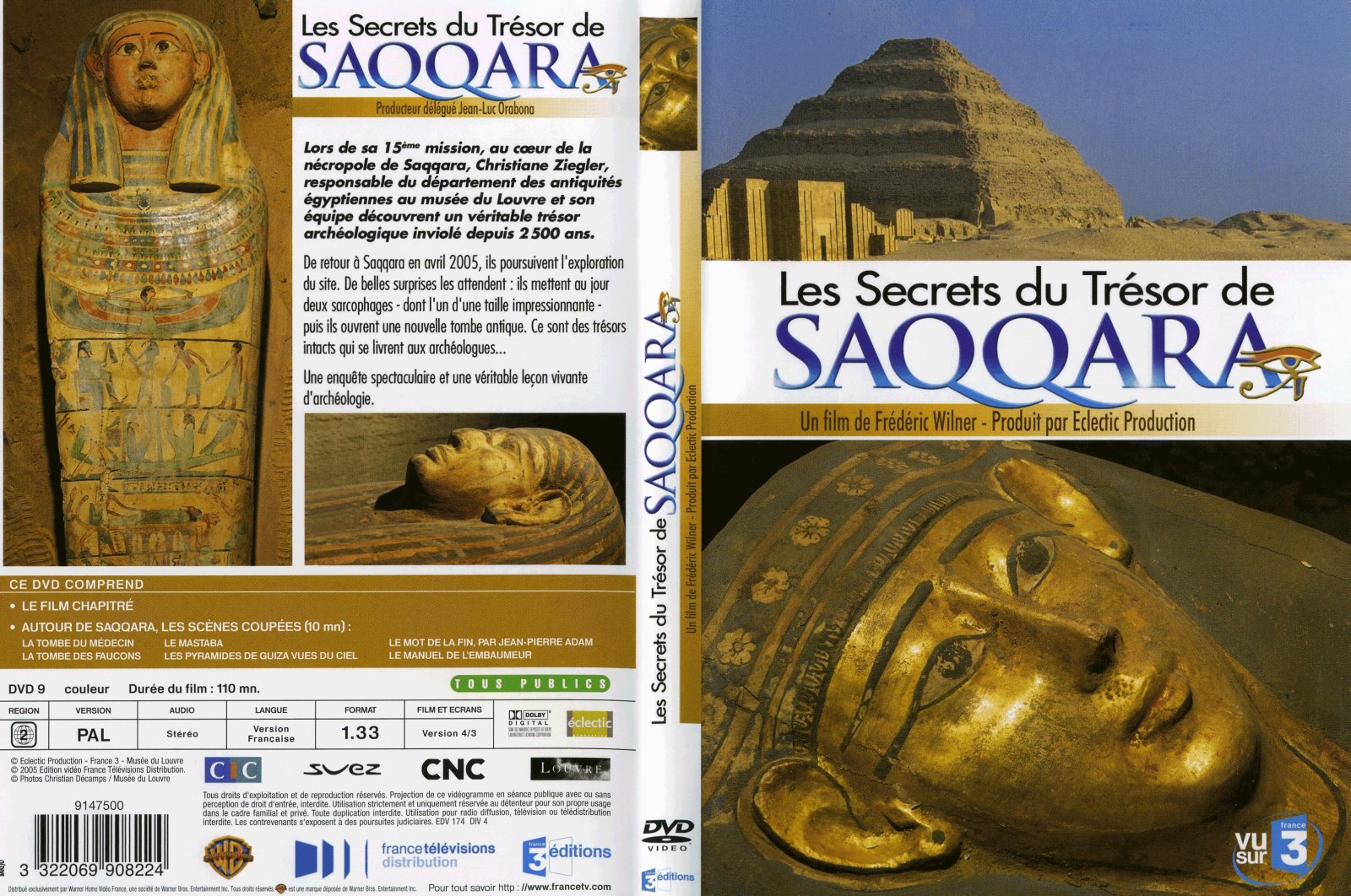 Jaquette DVD Les secrets du trsor de Saqqara