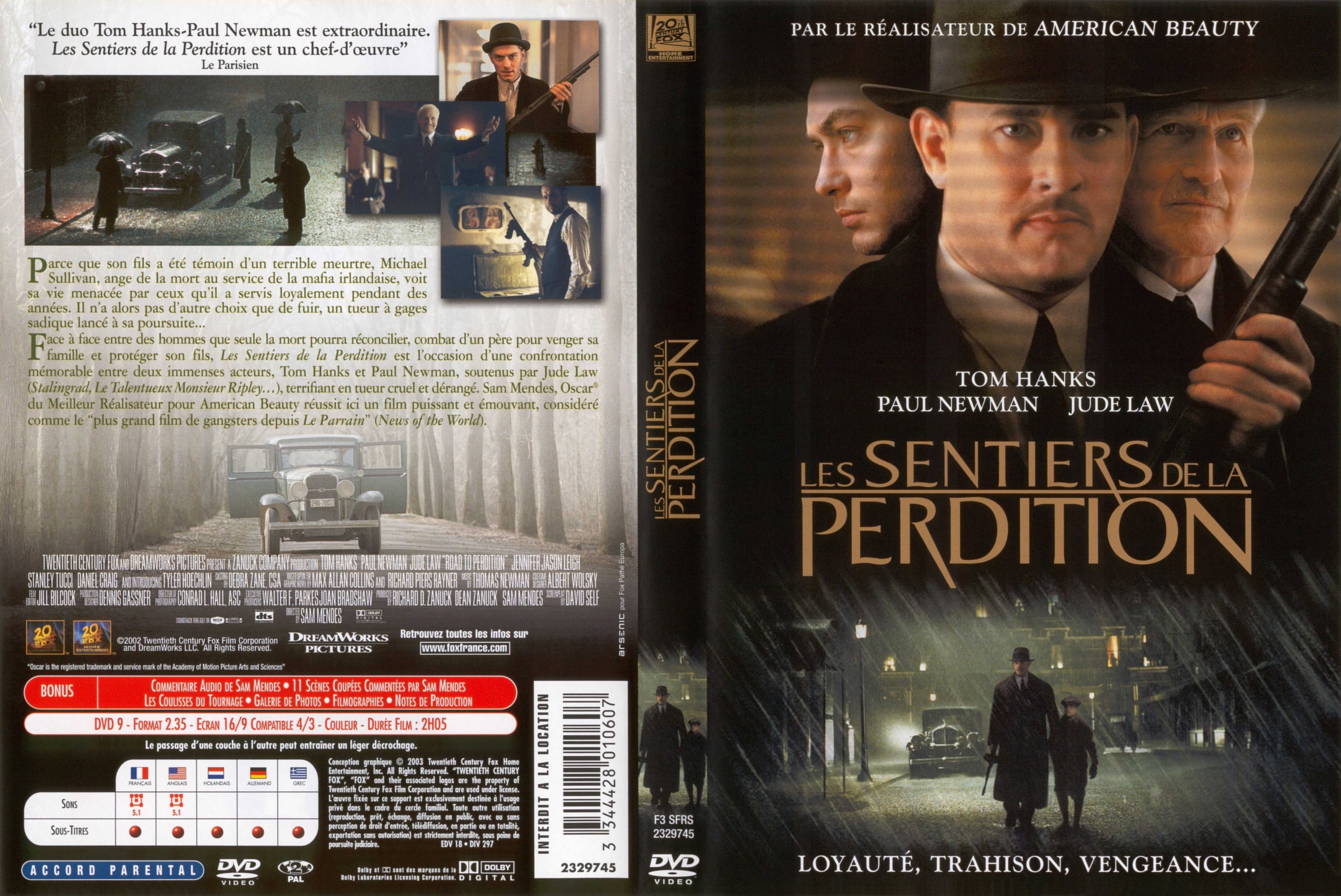 Jaquette DVD Les sentiers de la perdition