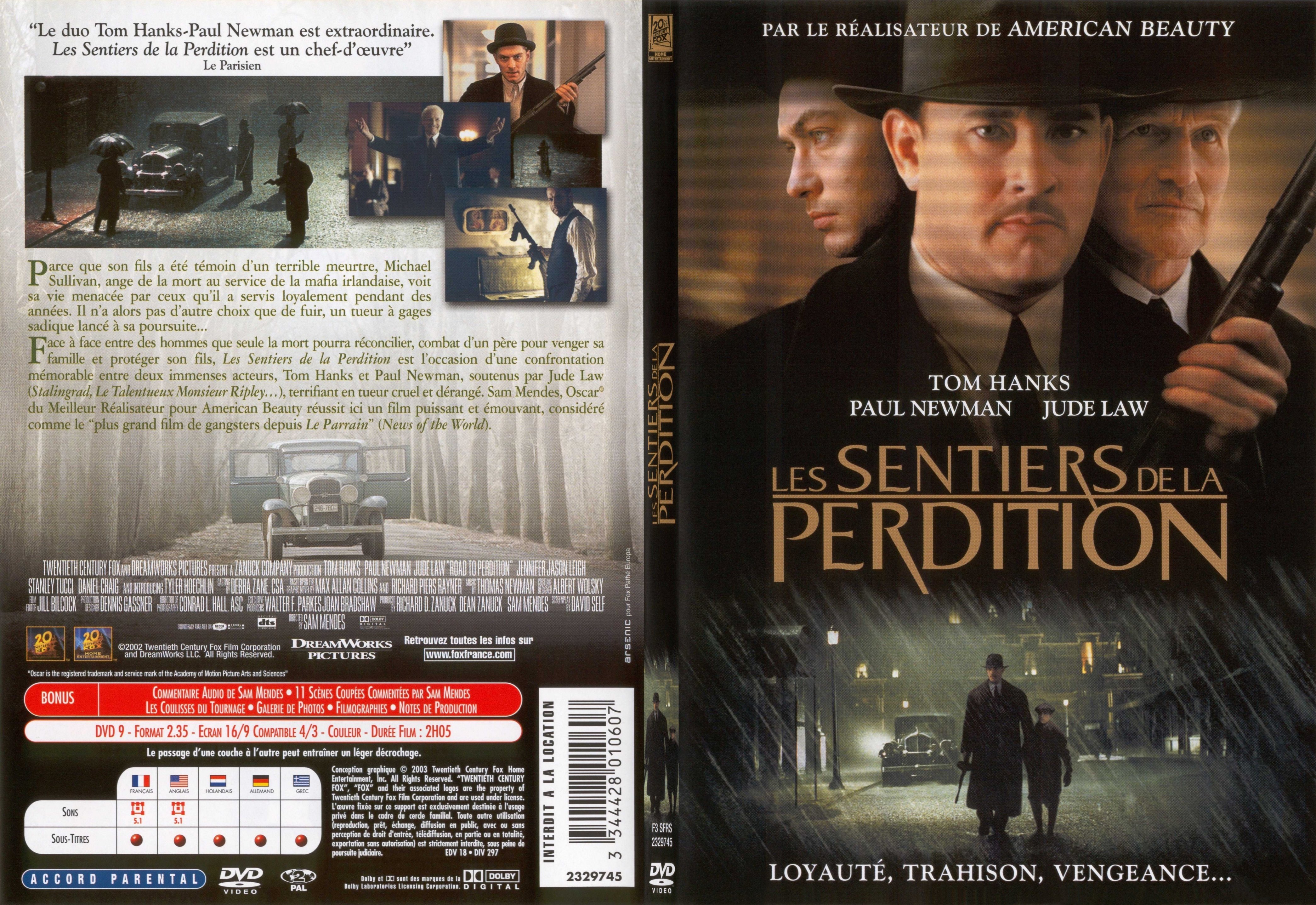 Jaquette DVD Les sentiers de la perdition - SLIM