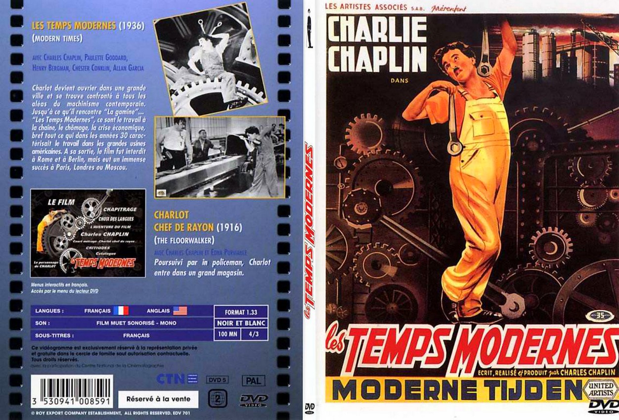 Jaquette DVD Les temps modernes - SLIM