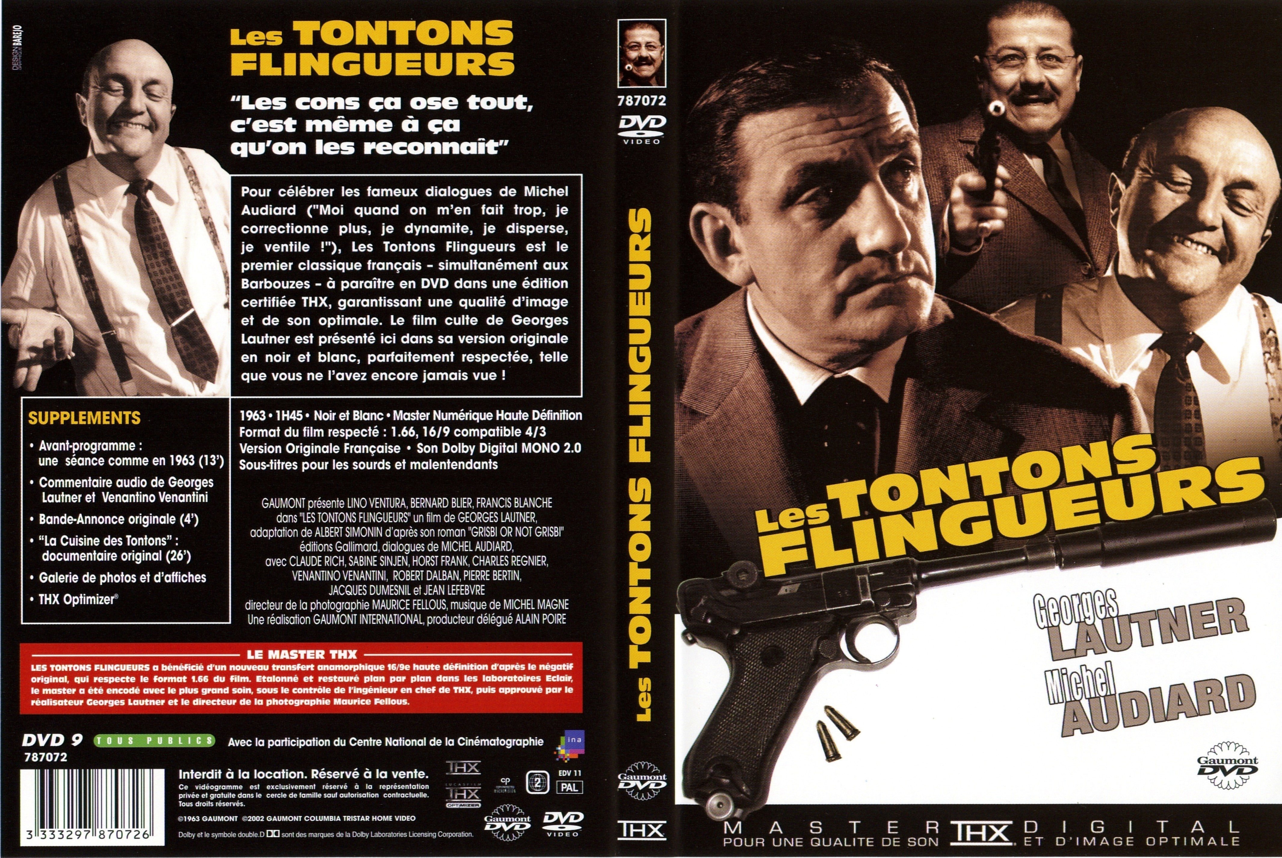 Jaquette DVD Les tontons flingueurs