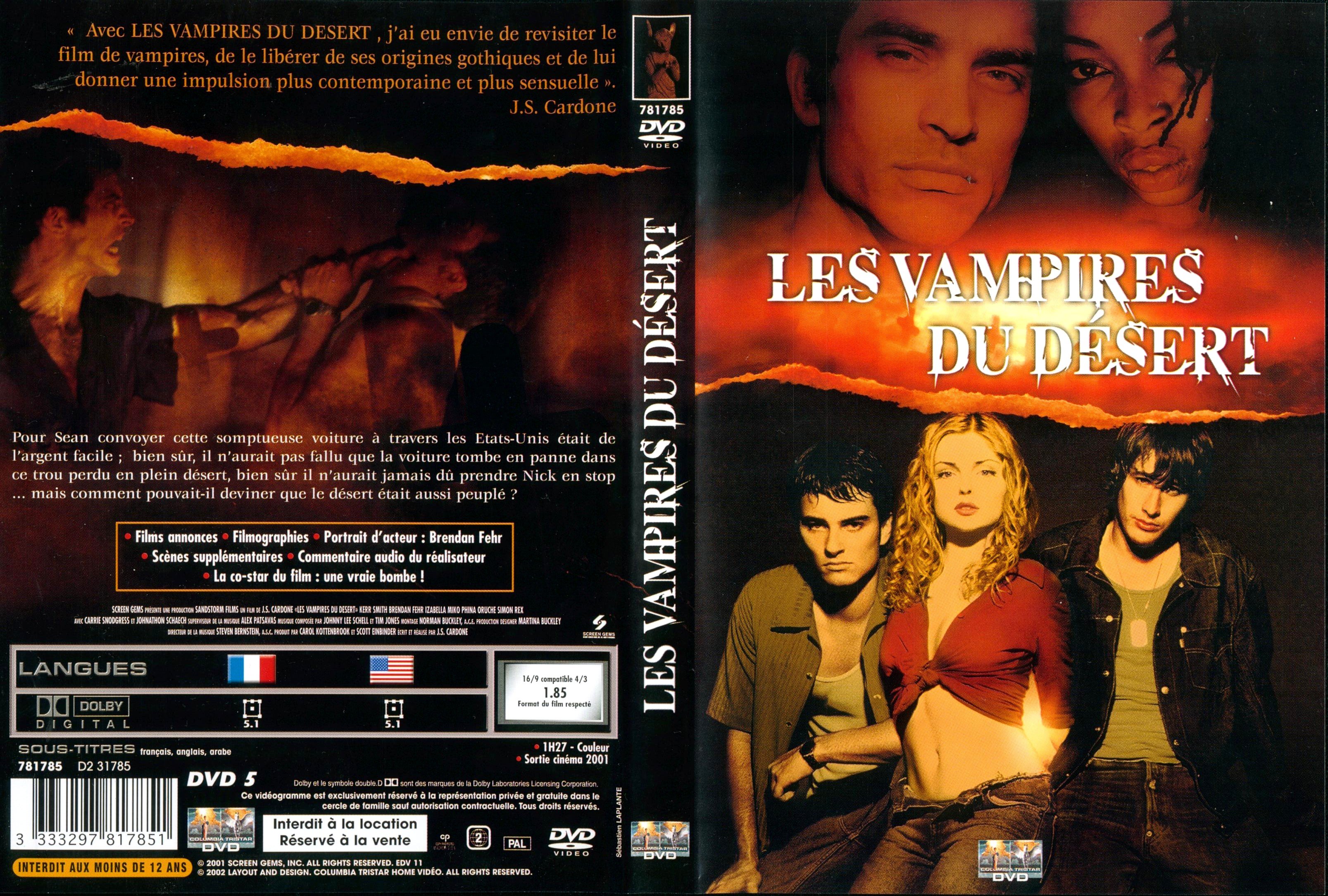 Jaquette DVD Les vampires du dsert