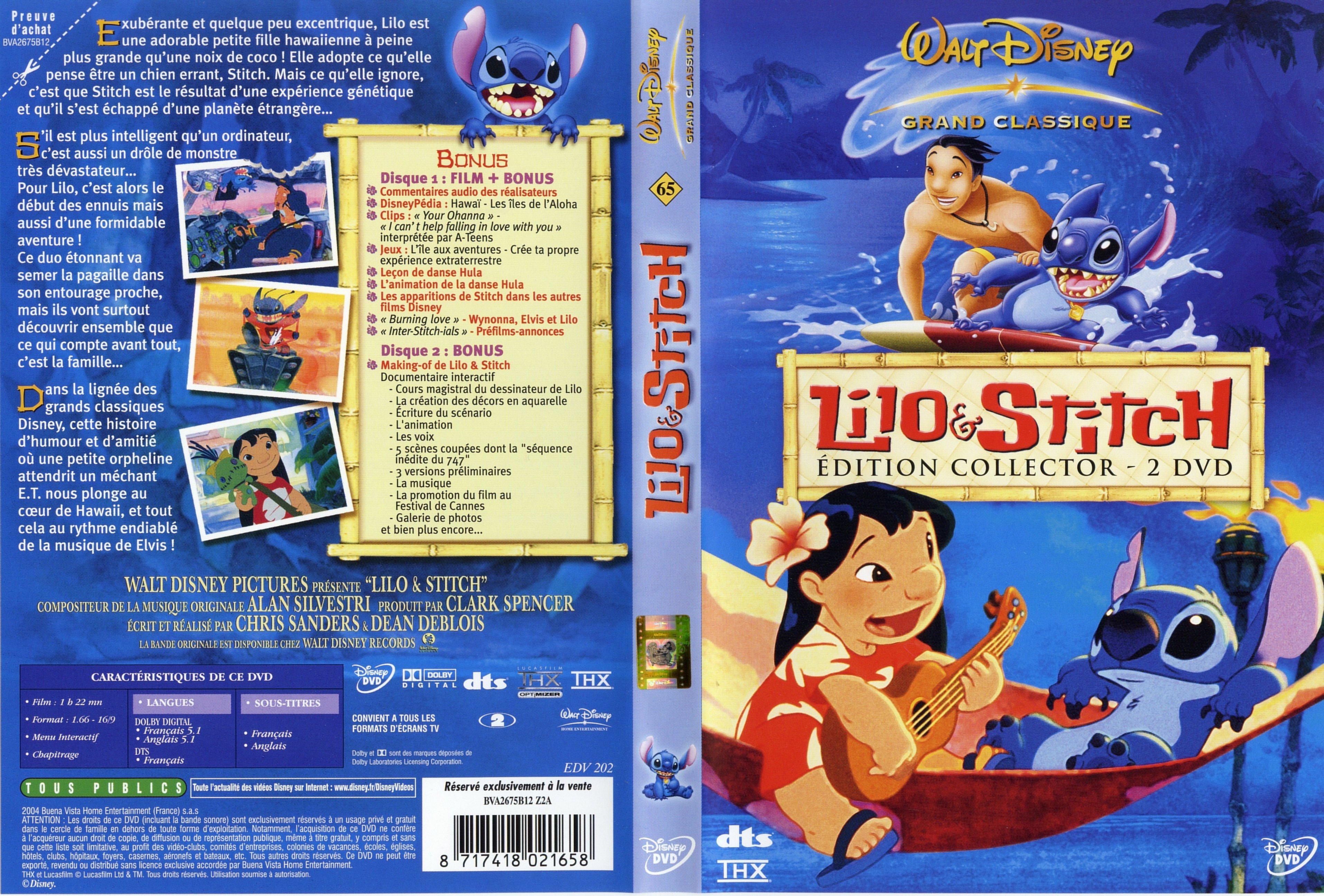 Jaquette DVD Lilo et Stitch.