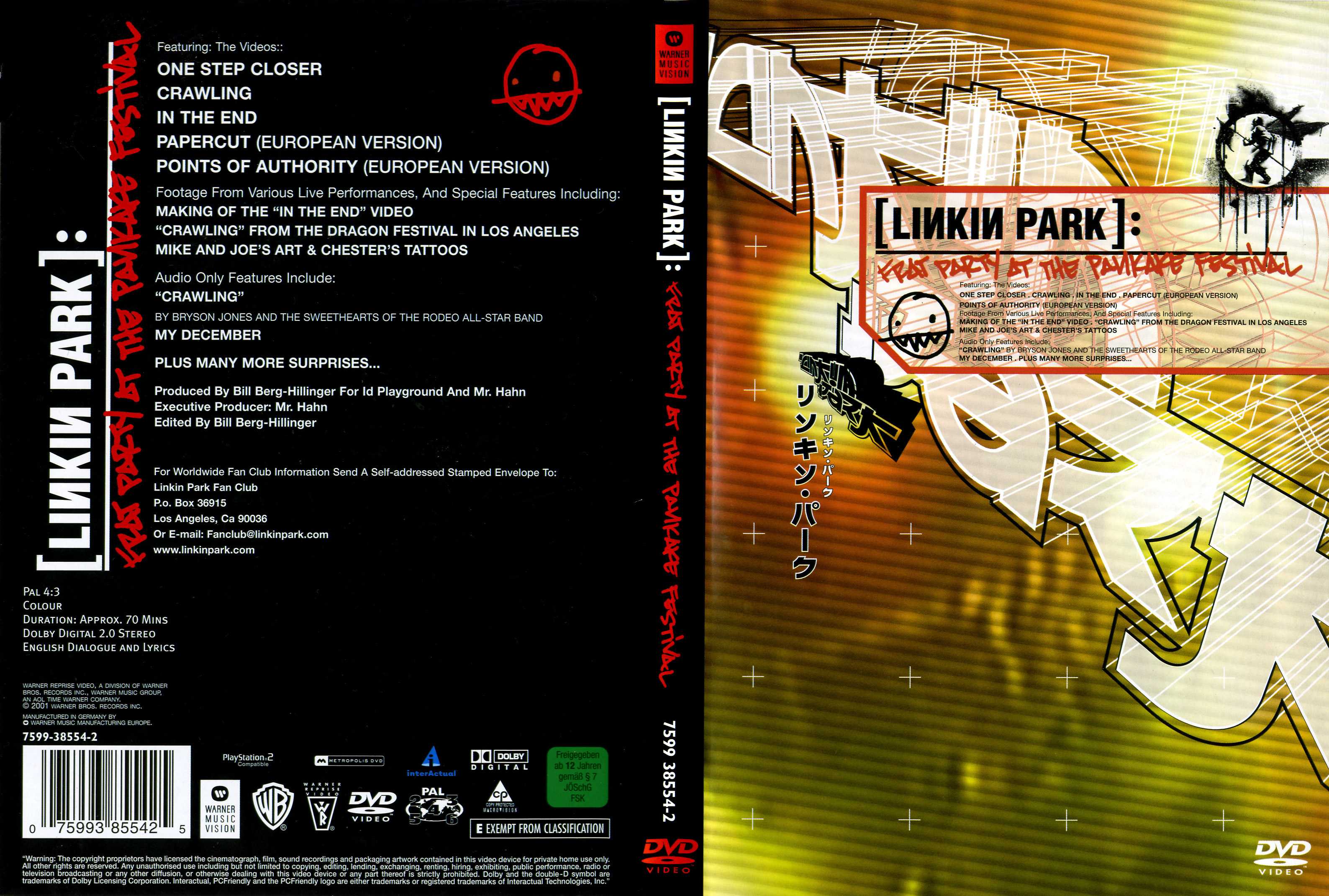 Jaquette DVD Linkin Park frat party at the pankake festival