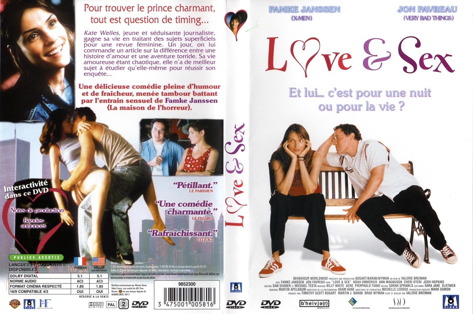 Jaquette DVD Love and Sex