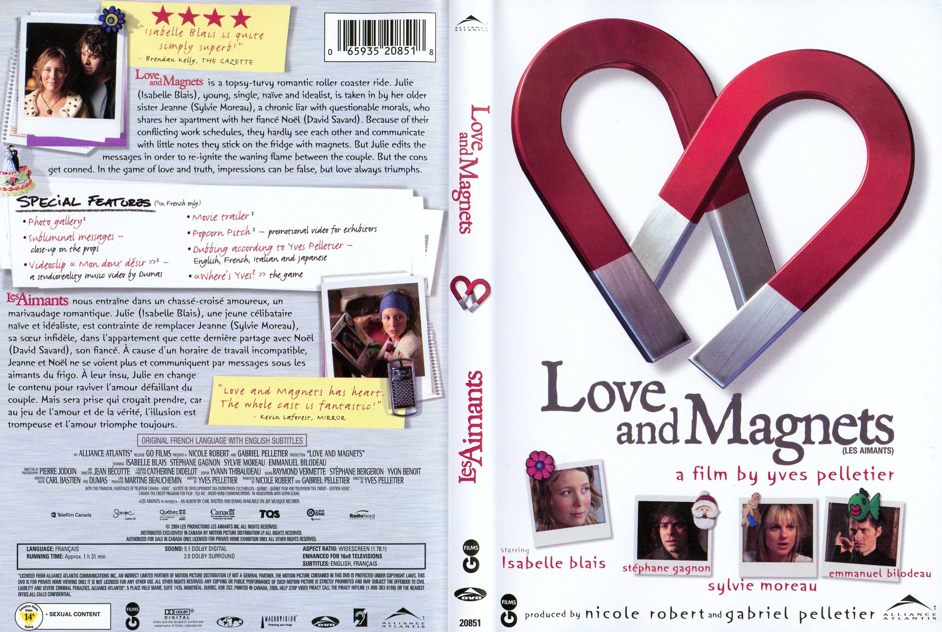 Jaquette DVD Love and magnets