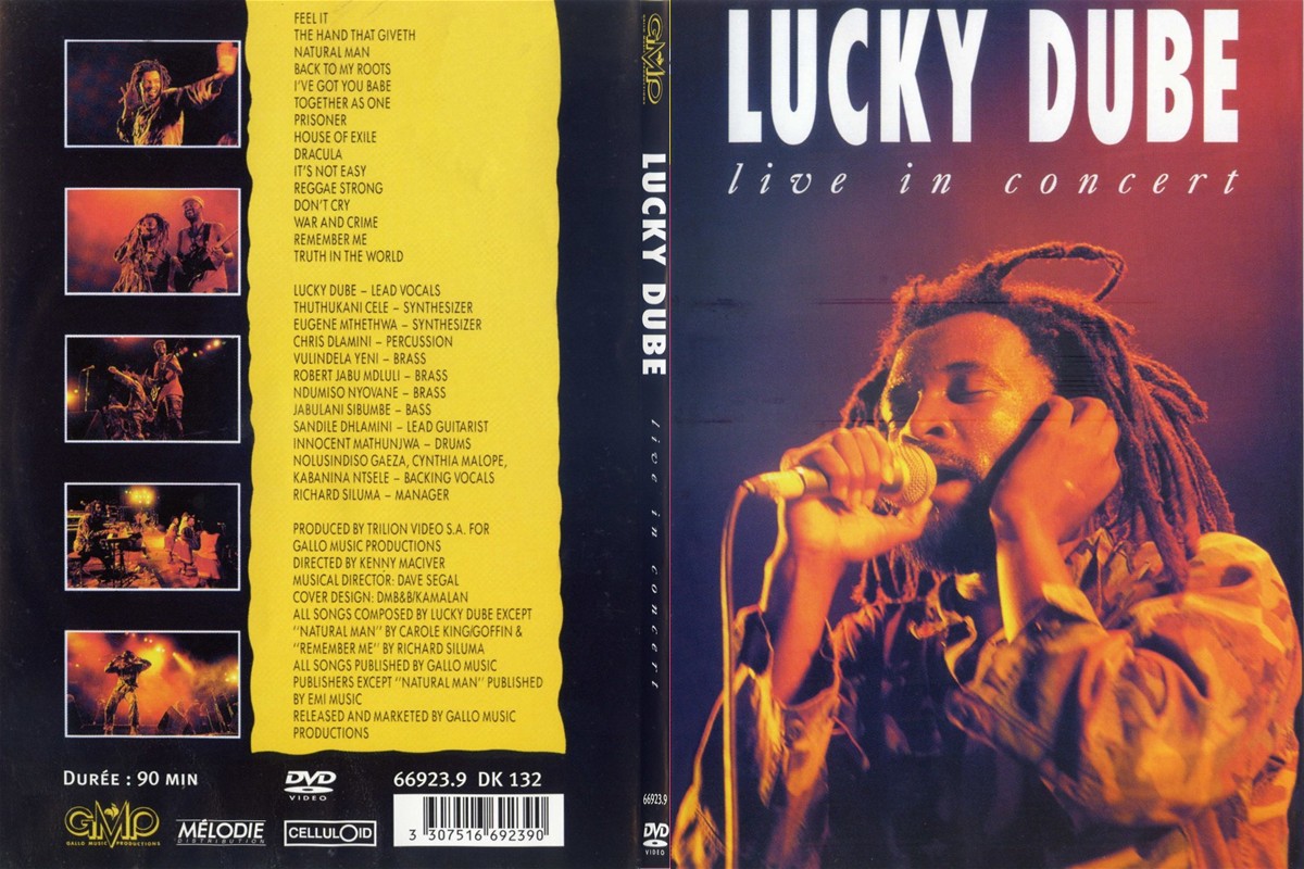 Jaquette DVD Lucky Dube - Live in concert - SLIM